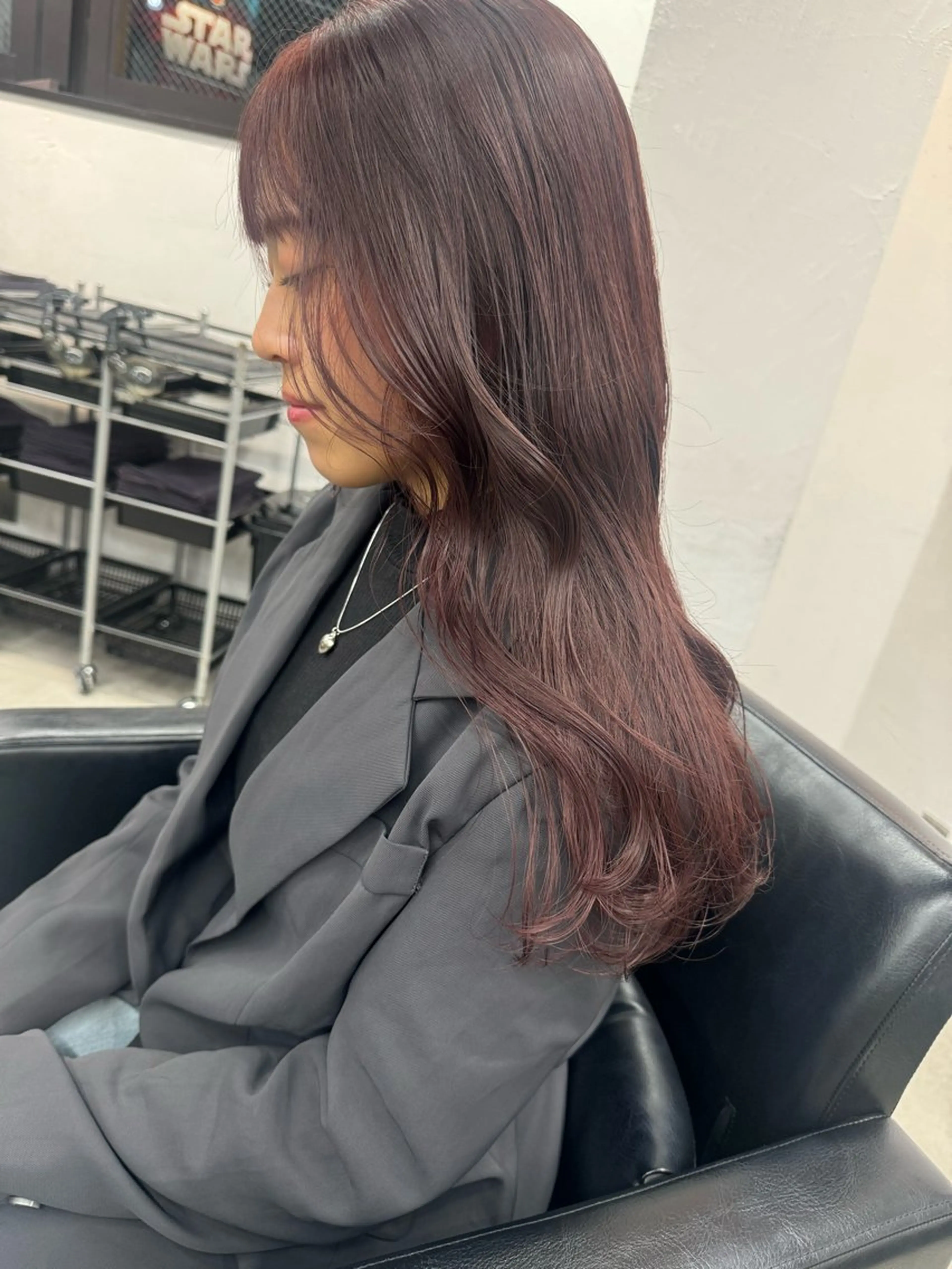 ミディアム カラー ヘアカラー トリートメント Rico / bob/グレージュのヘアスタイル