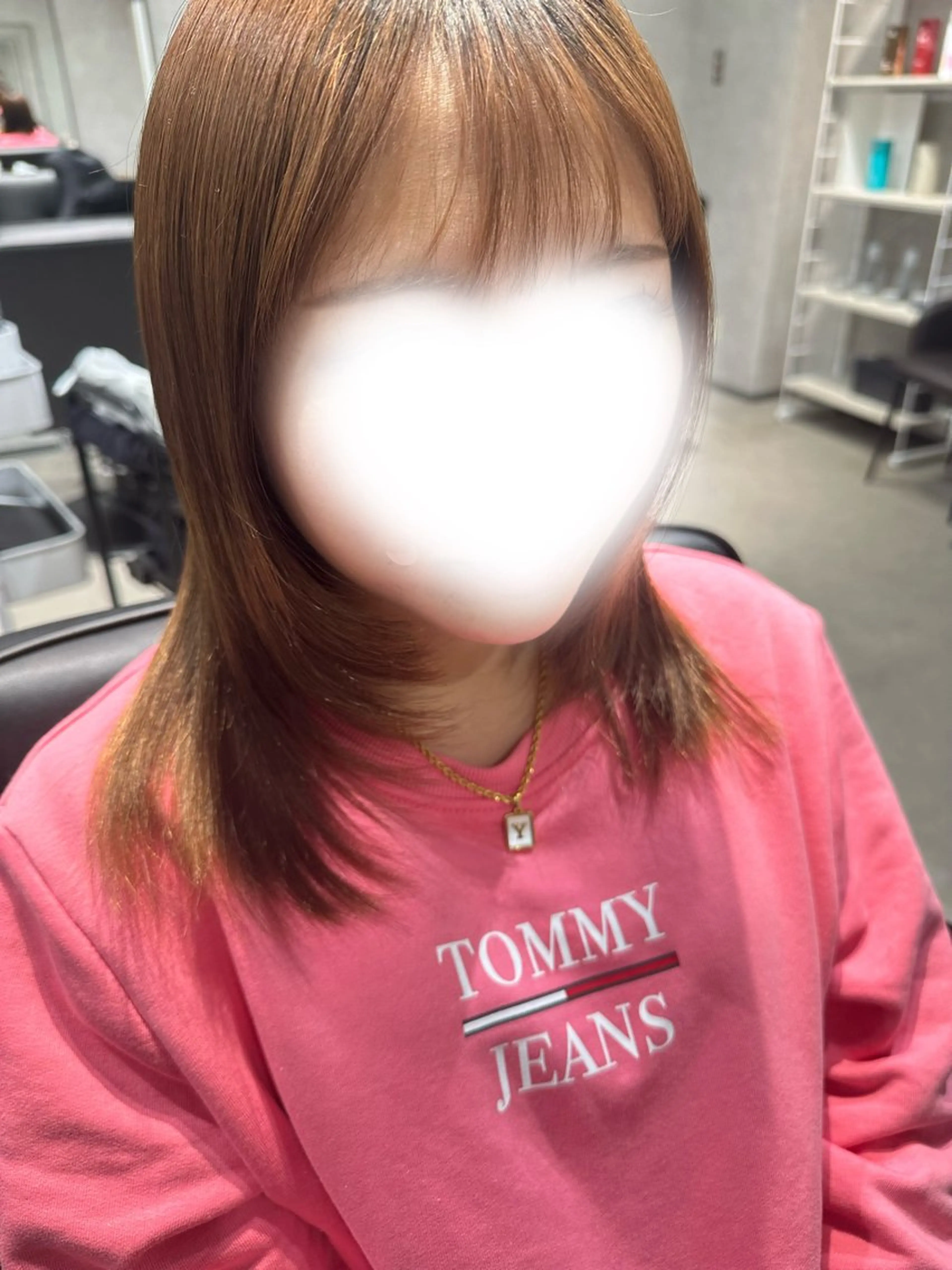 ミディアム レイヤーカット 森 沙織のヘアスタイル