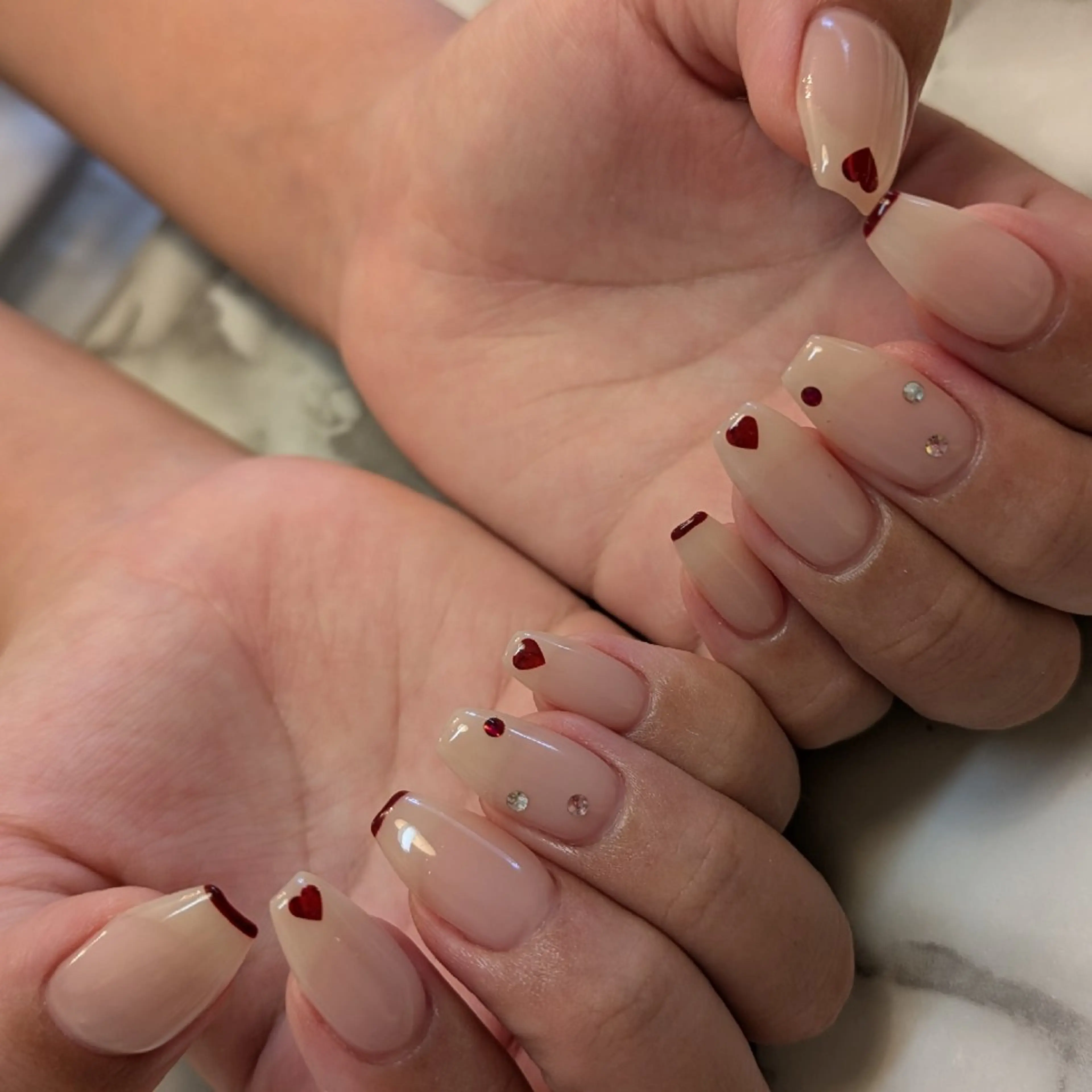 ネイル ハート ジェヌインネイル 河内のネイルデザイン