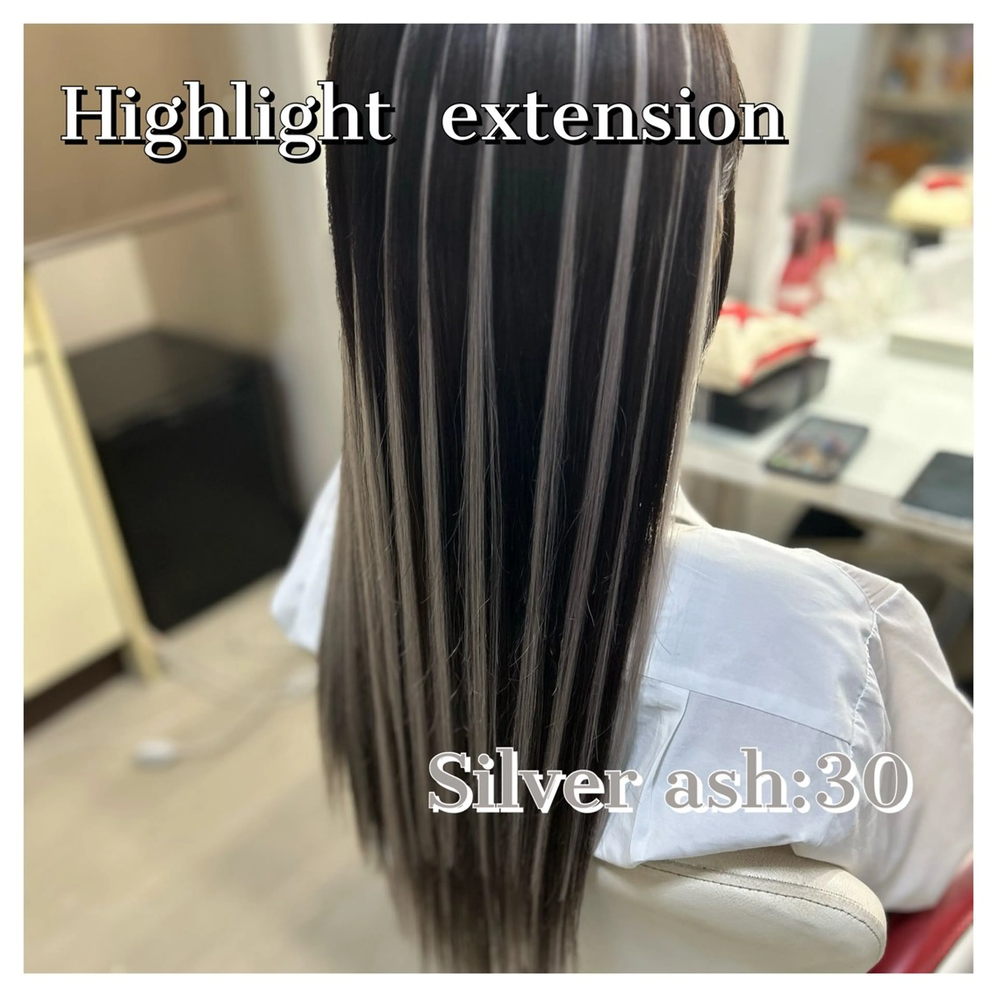 ロング ハイライト エクステ 🫧ドレスアップ 南草津店🫧のヘアスタイル