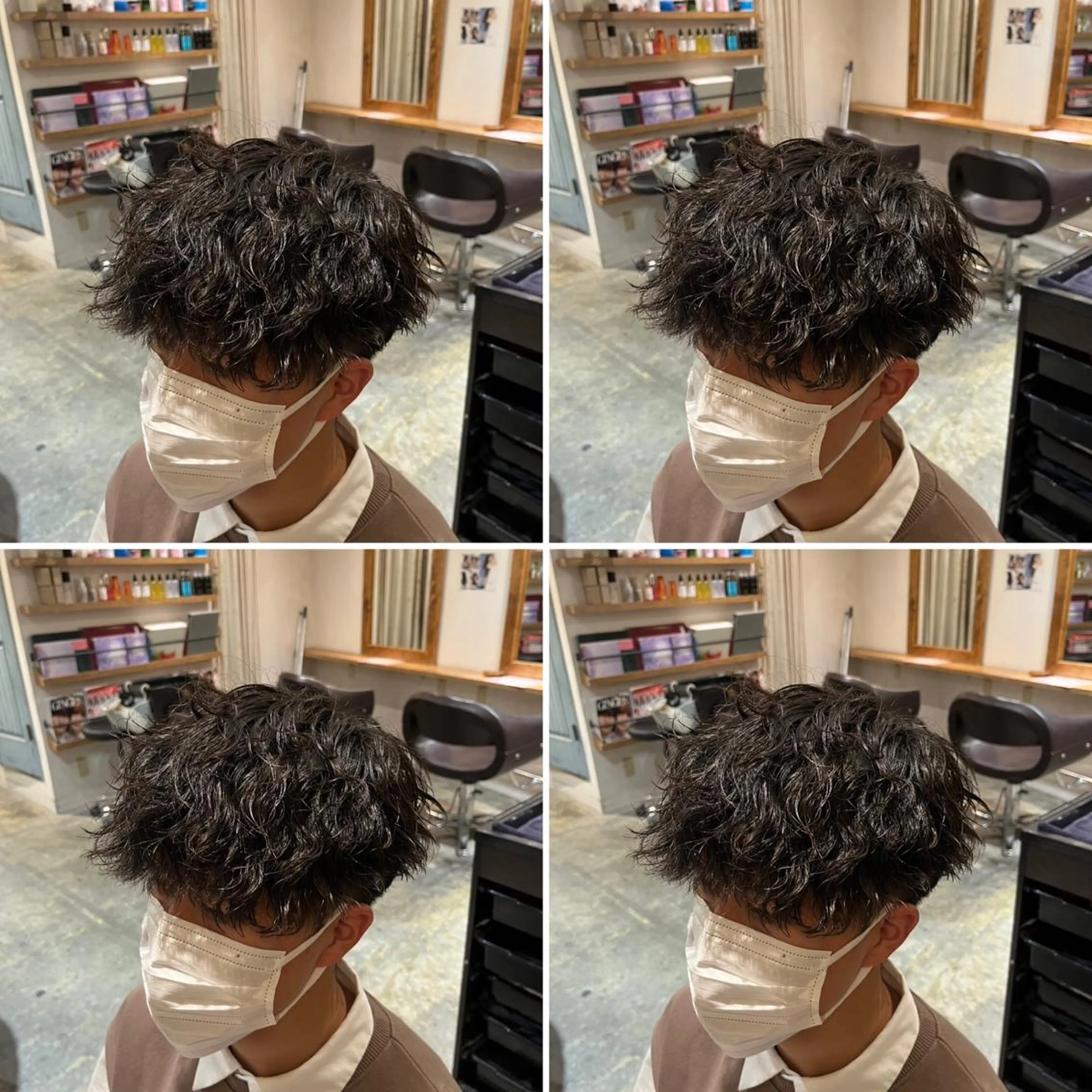 パーマ メンズ カット パーマ トリートメント ヘアセット 💈メンズパーマ特化 店長望月謙二郎💈のヘアスタイル
