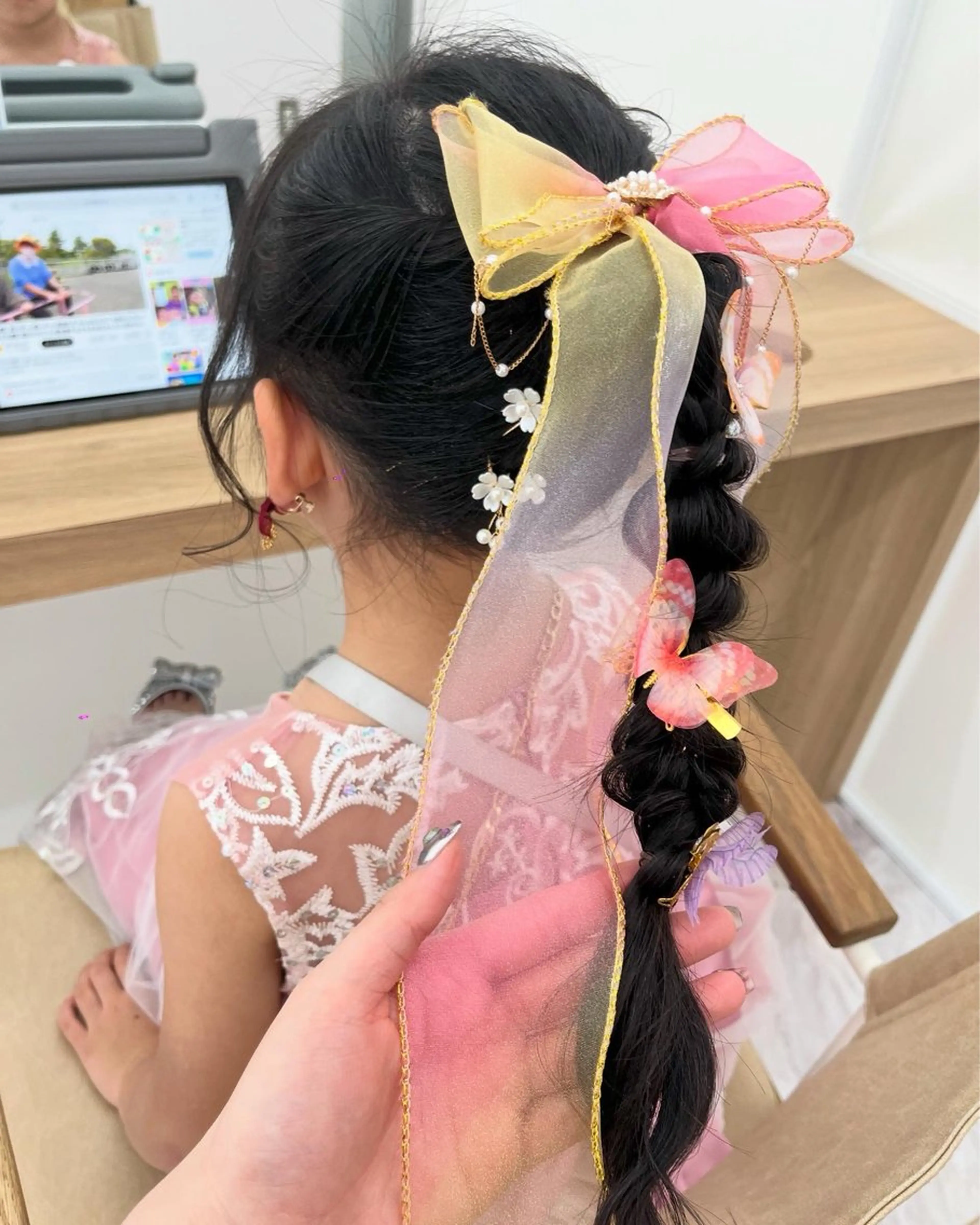 ミディアム ヘアアレンジ ヘアセット 外川 生純美ೀ🌝のヘアスタイル