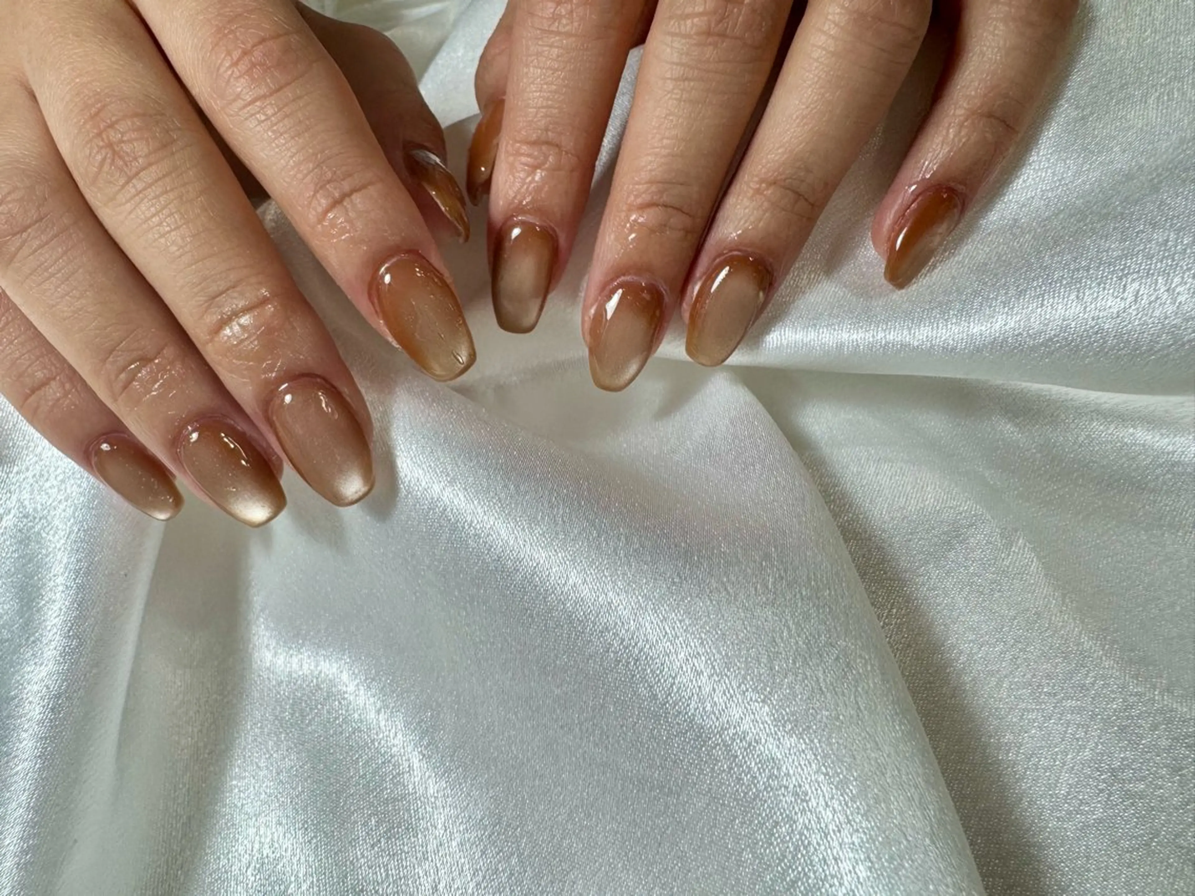 ネイル オーロラネイル 桜ネイル フラワーネイル フットネイル フレンチネイル ハンドネイル kikinail 溝の口のネイルデザイン