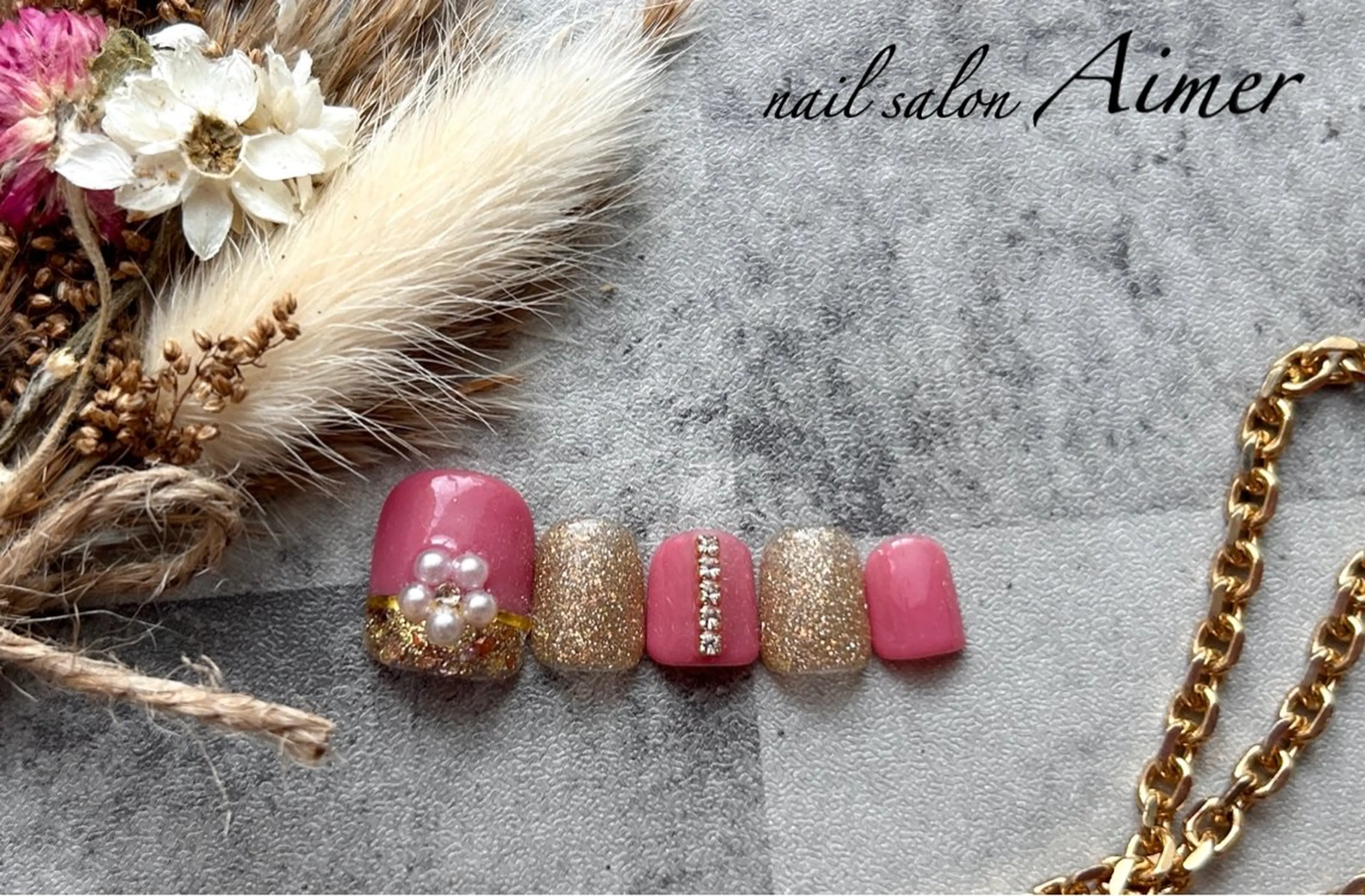 ネイル フットネイル nail salon Aimerのネイルデザイン