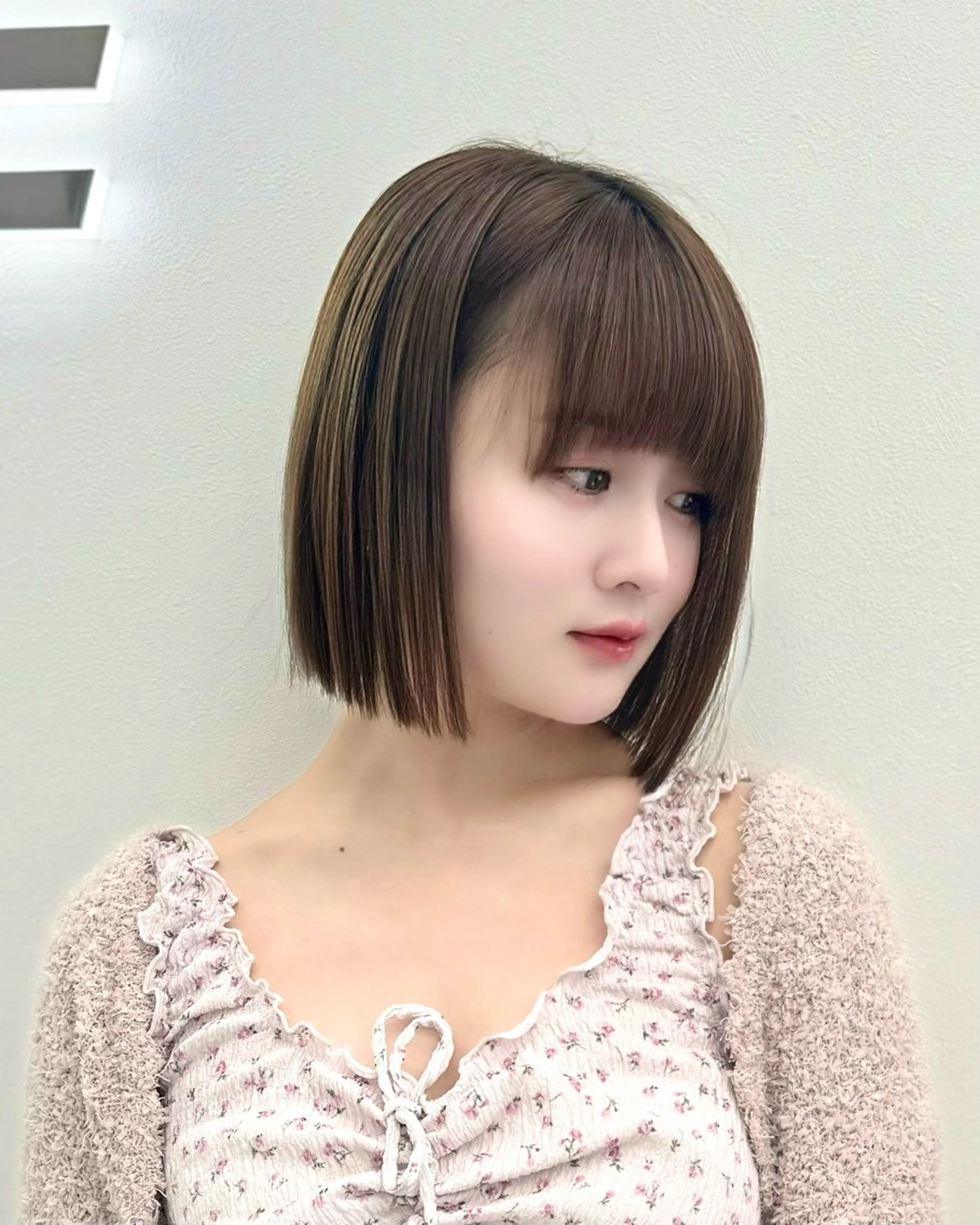 ショート カラー ヘアアレンジ カット 縮毛矯正 トリートメント ヘアセット 縮毛矯正🤍 盛れるボブ/ひかりのヘアスタイル