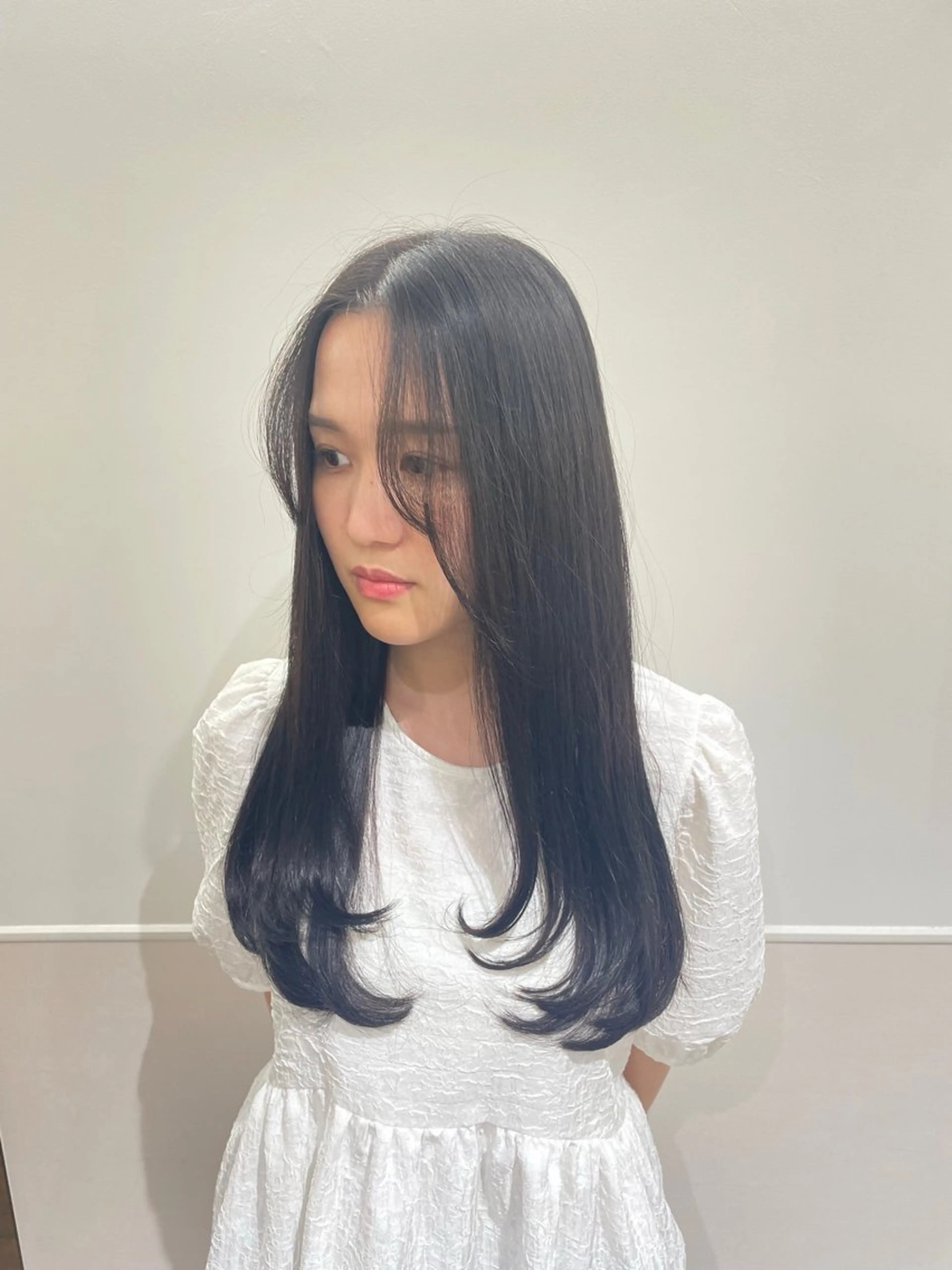 ロング レイヤーカット トリートメント 縮毛矯正/レイヤー 🌙児玉光瑠のヘアスタイル