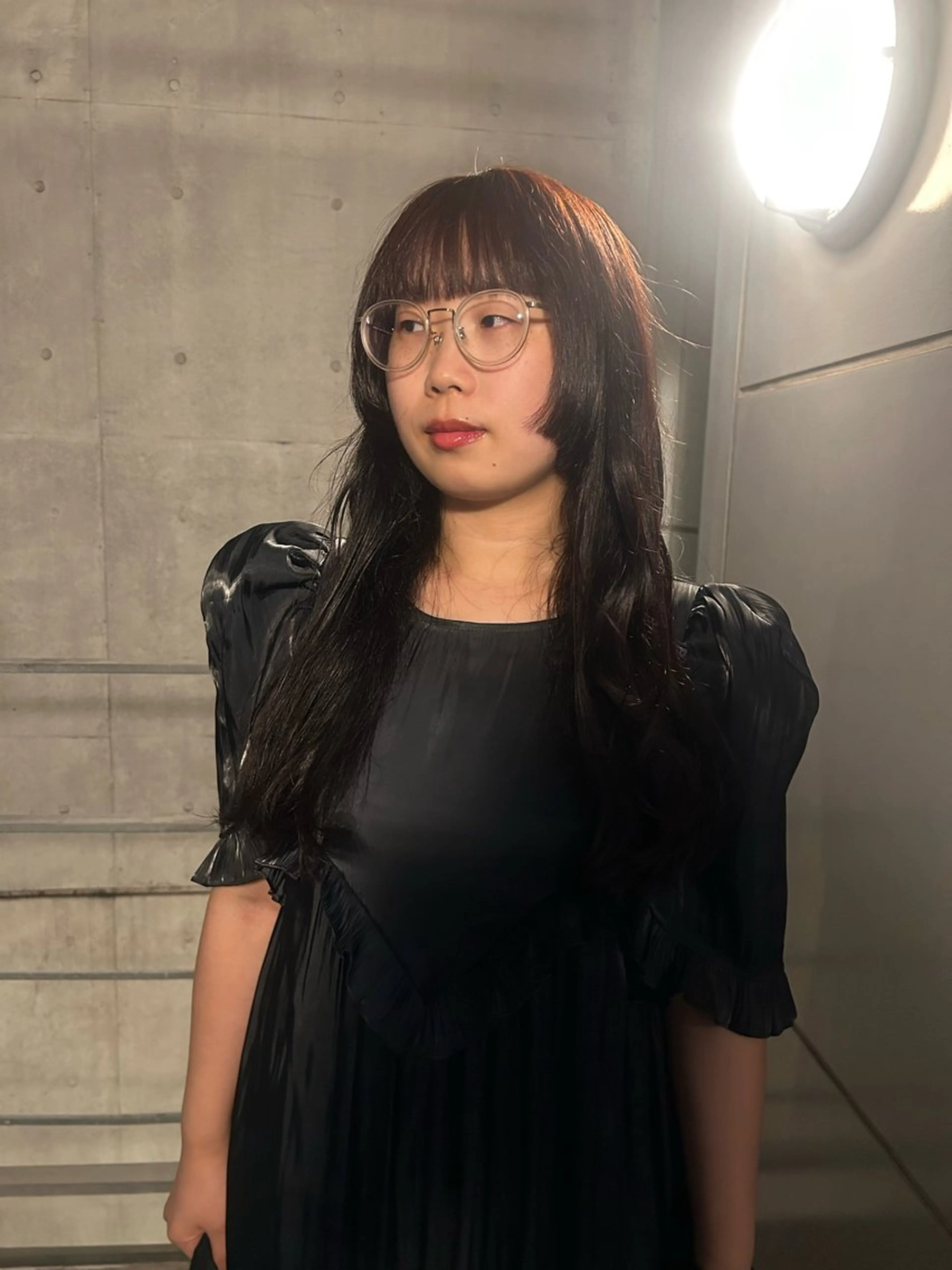 ロング 姫カット カット ヘアカラー yumeka🩶ボブ 暖色/透け感カラーのヘアスタイル