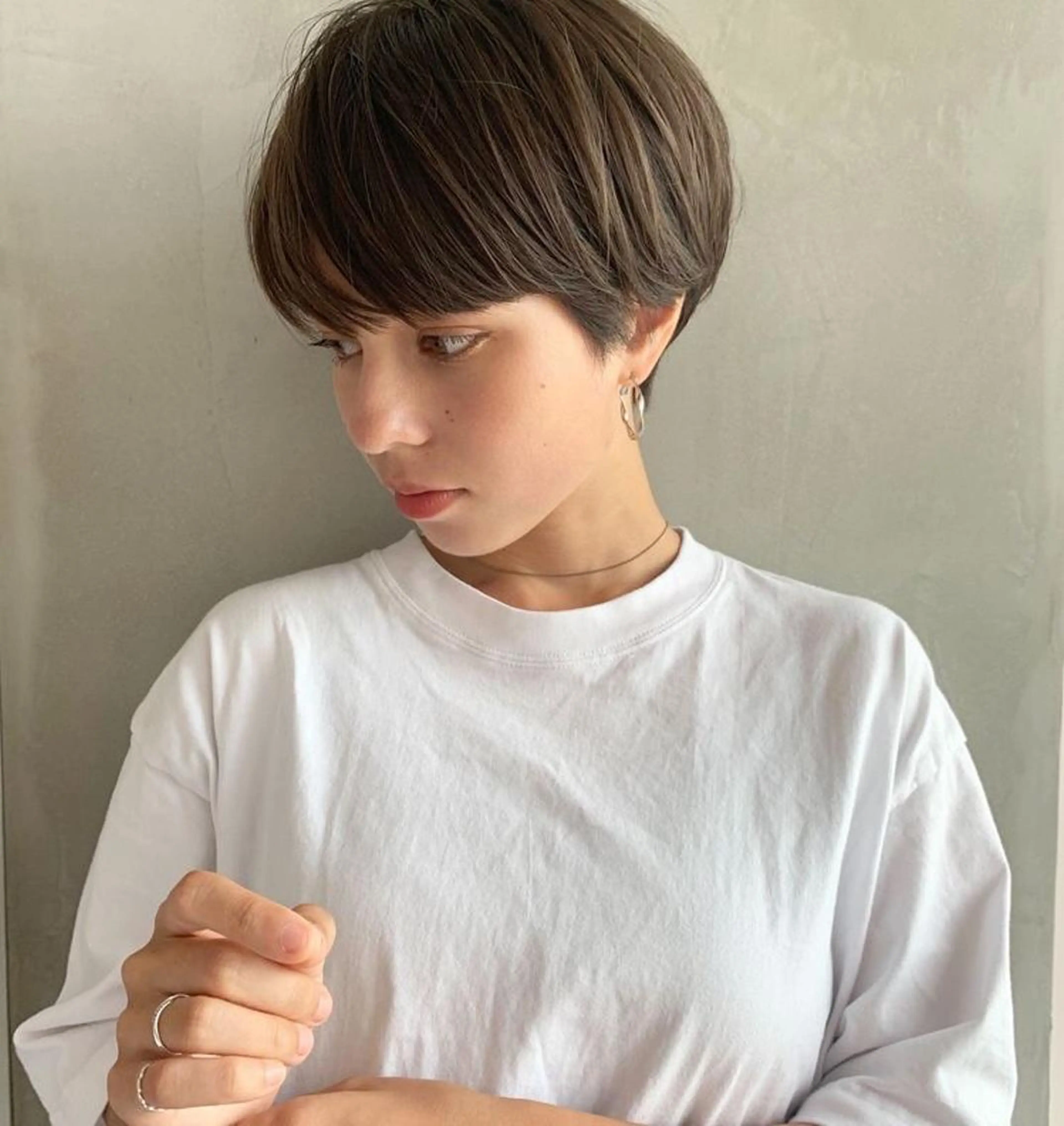 ショート カラー ヘアカラー 加藤 みなみのヘアスタイル