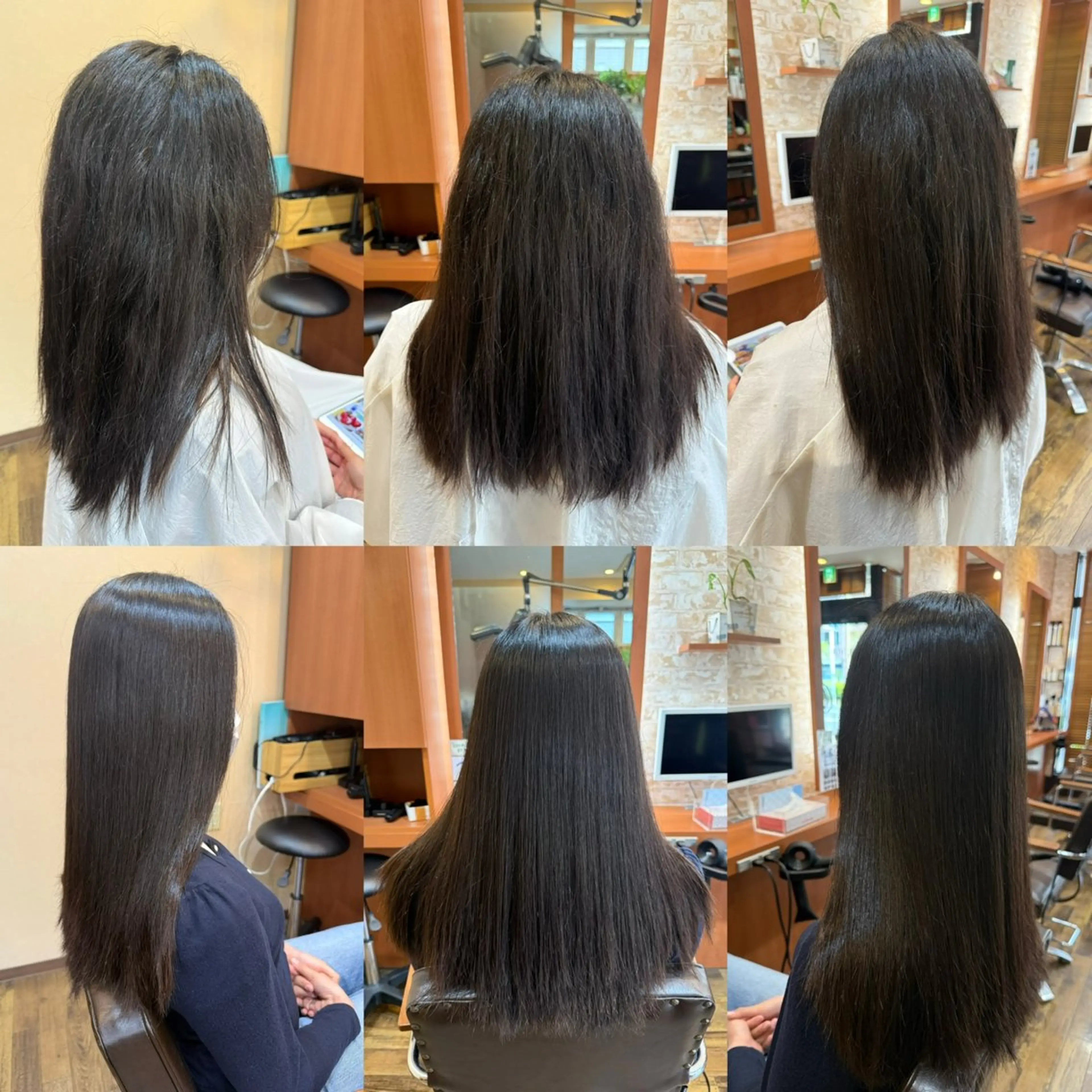 ロング 縮毛矯正 山口 博司のヘアスタイル