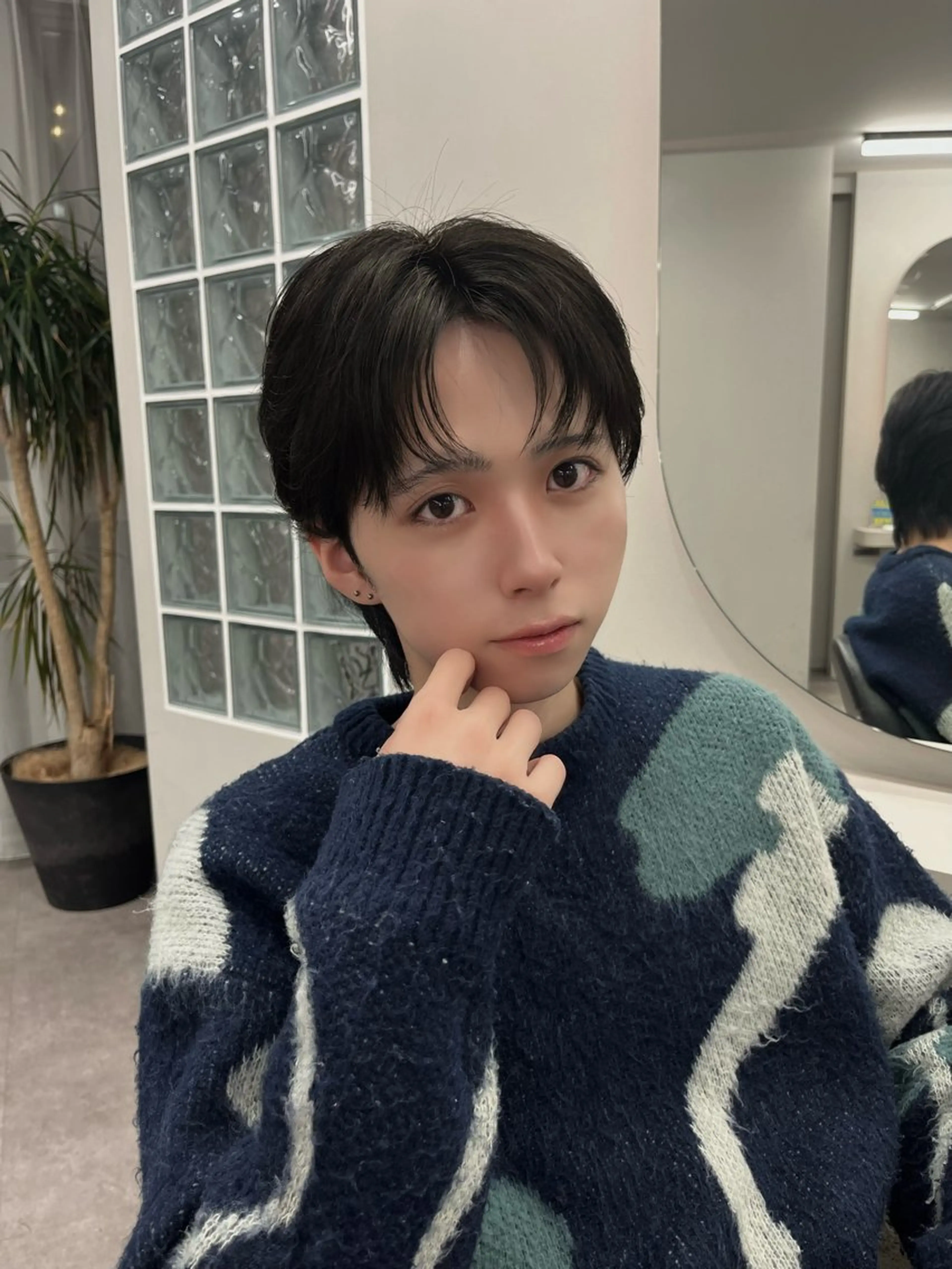 メンズ メンズ韓国風 NARE所属・アイカ🐺 ナチュラル韓国ヘアのヘアスタイル