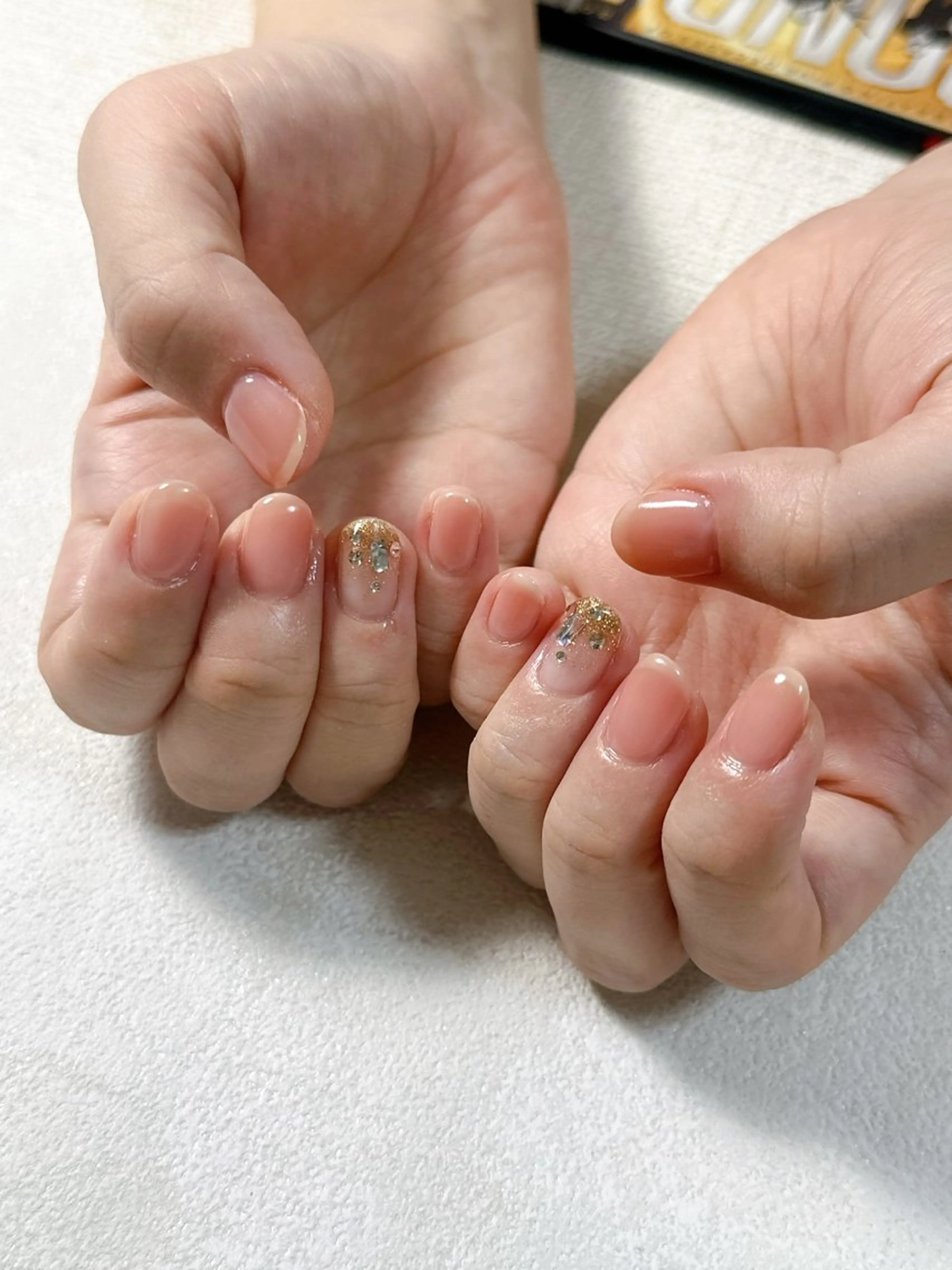 ネイル オーロラネイル ブルー フットネイル フレンチネイル ジェルネイル kiki nail たまプラーザのネイルデザイン
