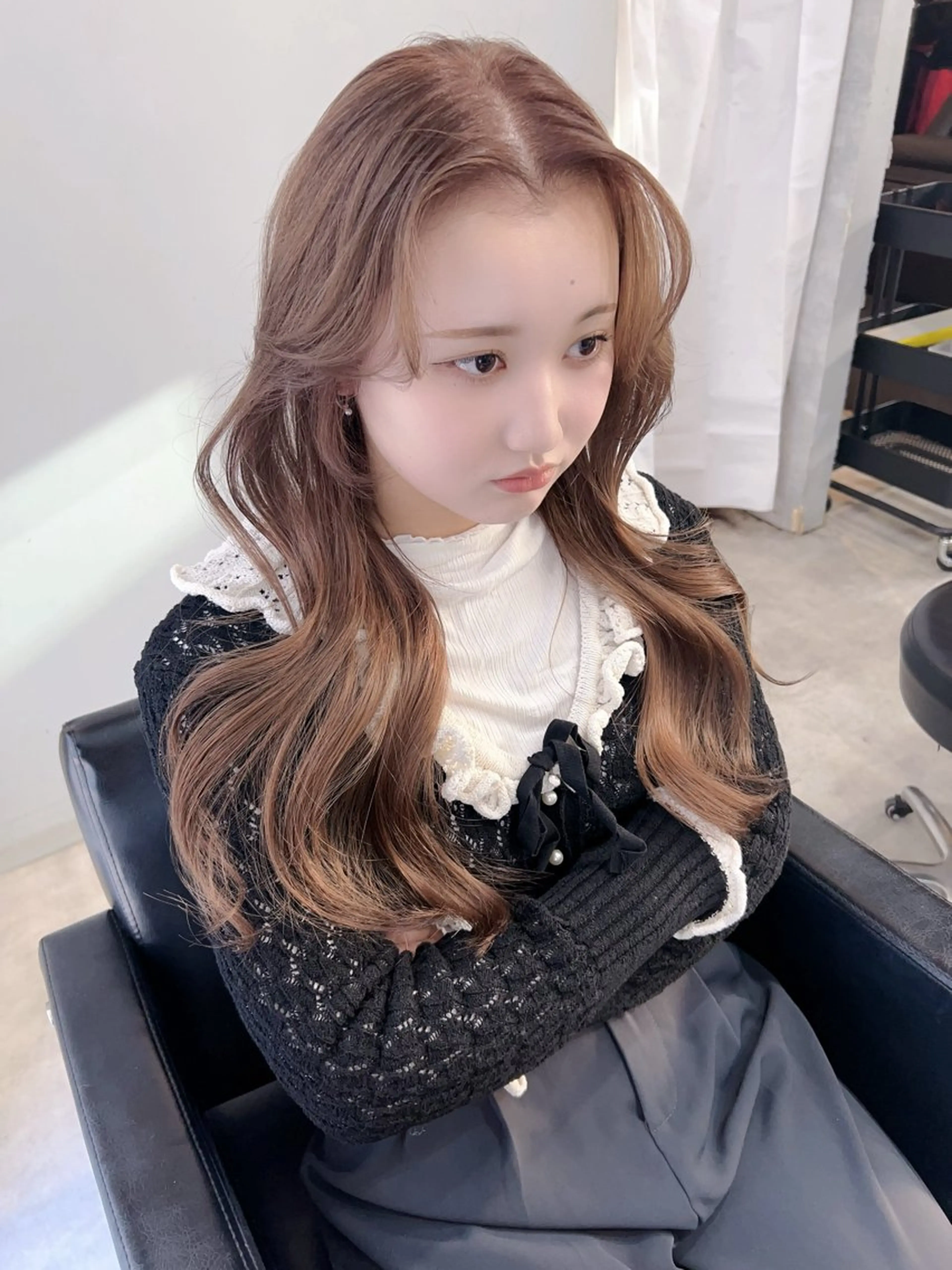 ロング カラー カット ヘアカラー トリートメント ヘアセット 🪞上品で可愛い韓国 ヘア🪞Rikutoのヘアスタイル