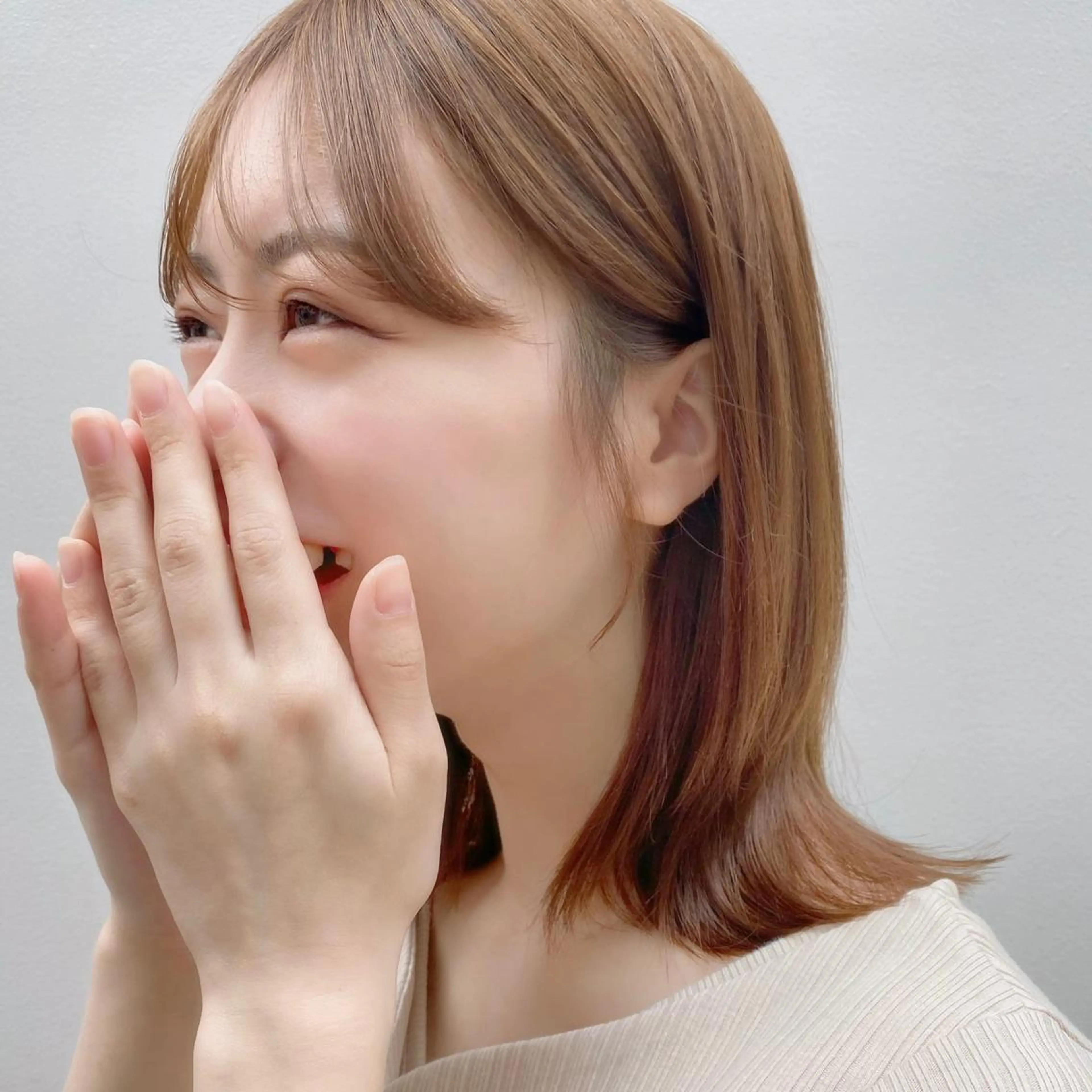 ミディアム カラー 🪭risa 暖色/レイヤー🪭のヘアスタイル