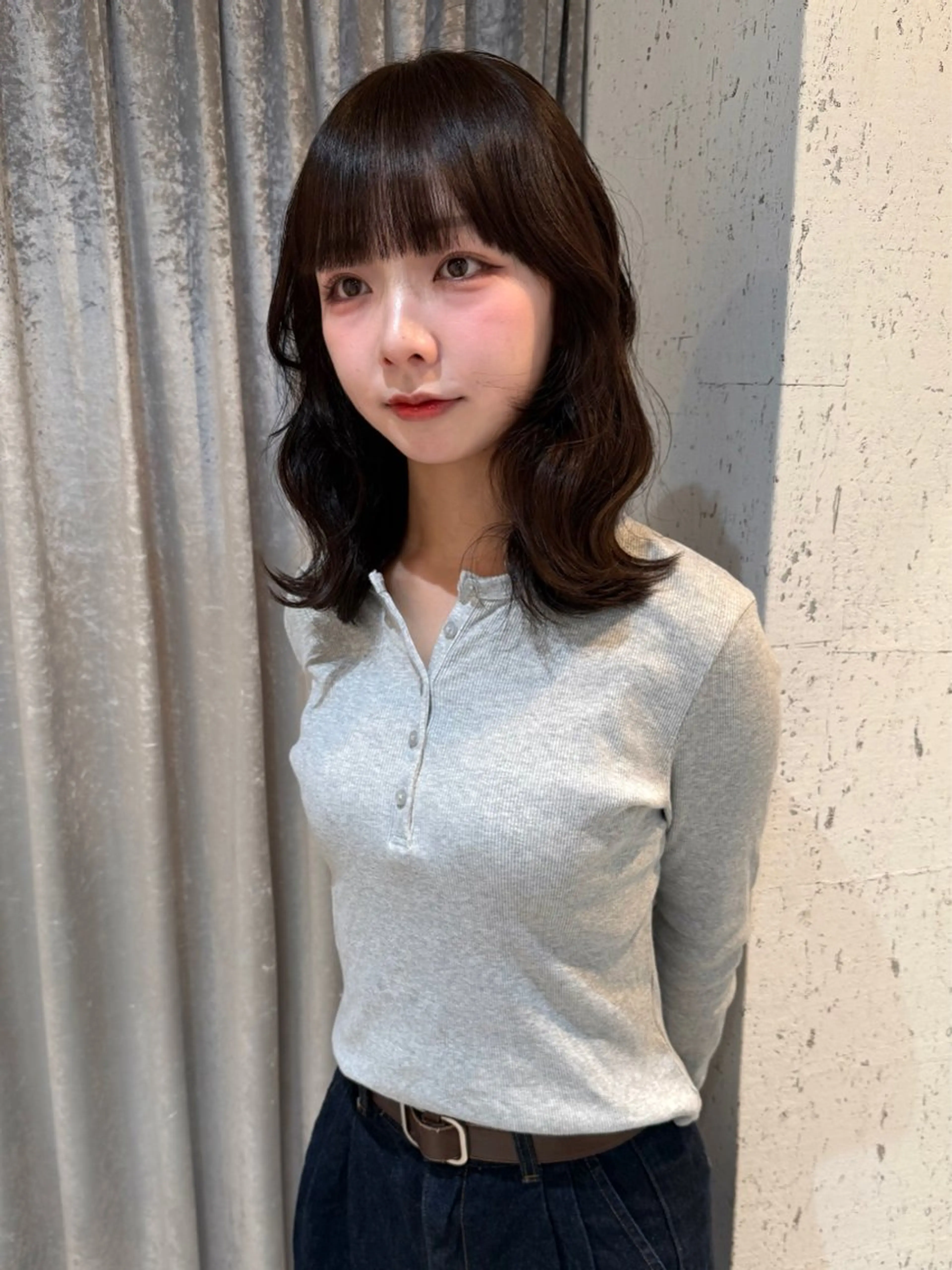 ミディアム カラー 似合わせカット カット ヘアカラー トリートメント mai / linoah˚✧のヘアスタイル