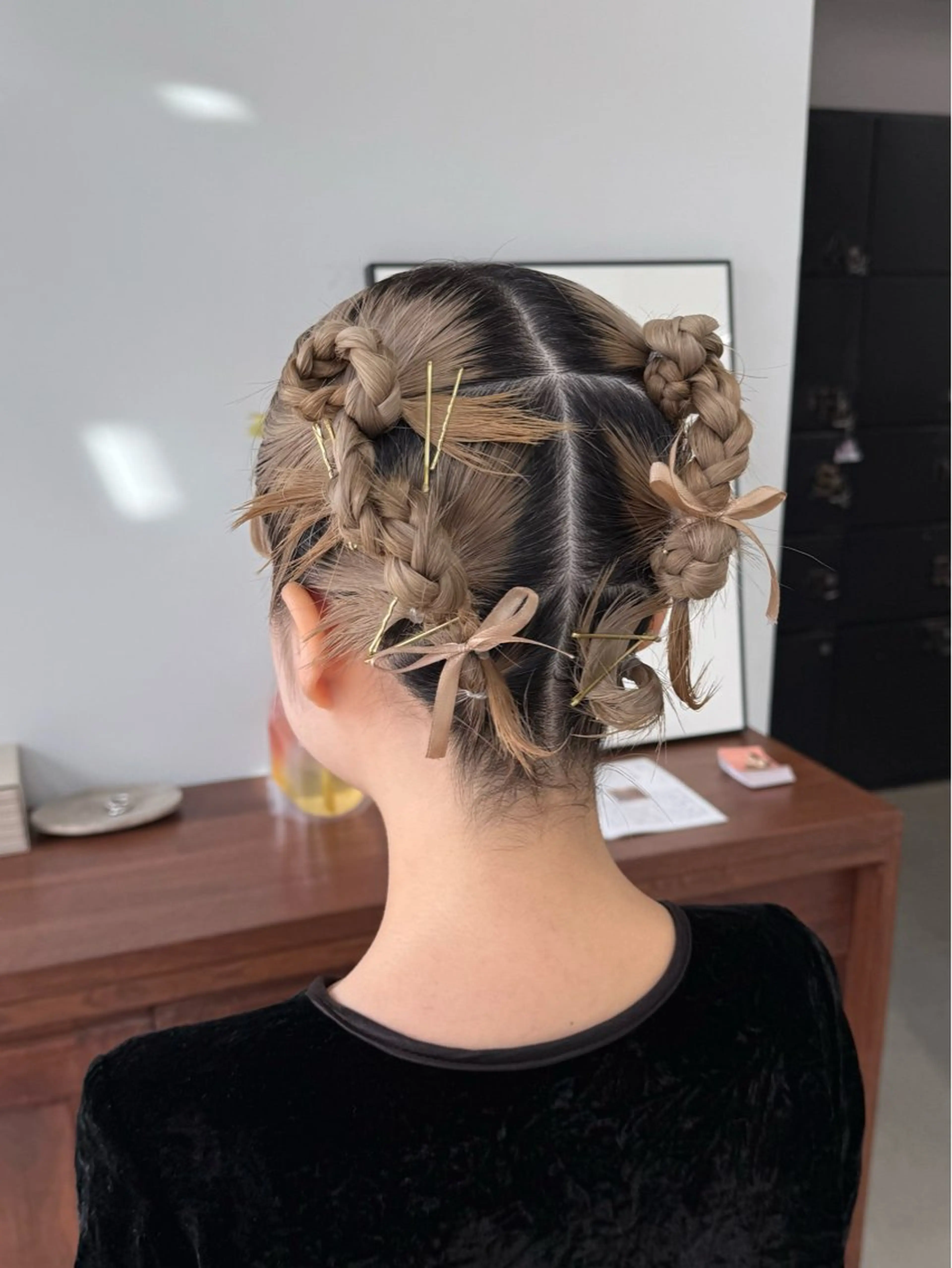 ヘアアレンジ ヘアセット 仲村安葉/暖色 カラー/レイヤーのヘアスタイル