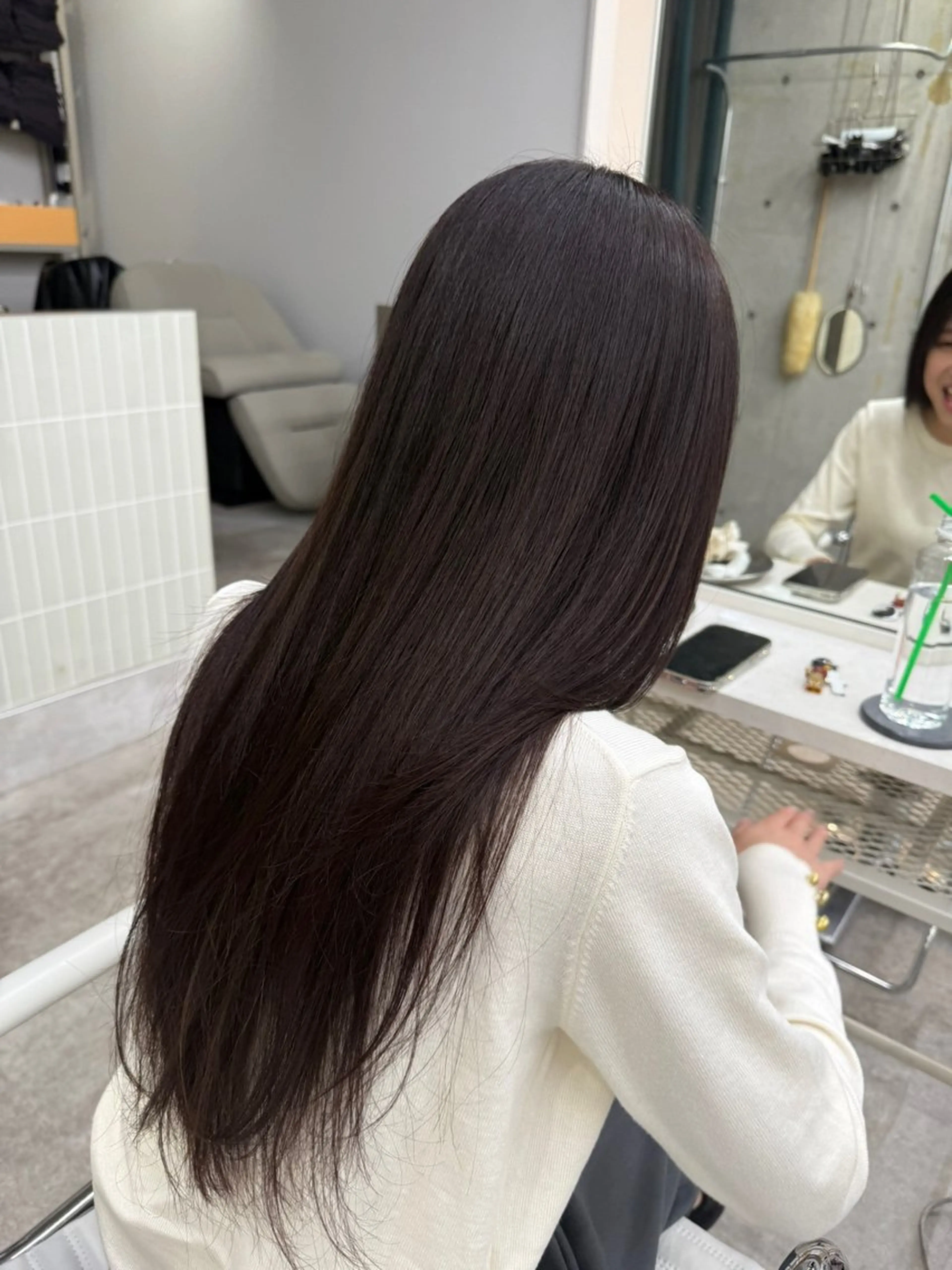ロング カラー トリートメント 國井 廉のヘアスタイル