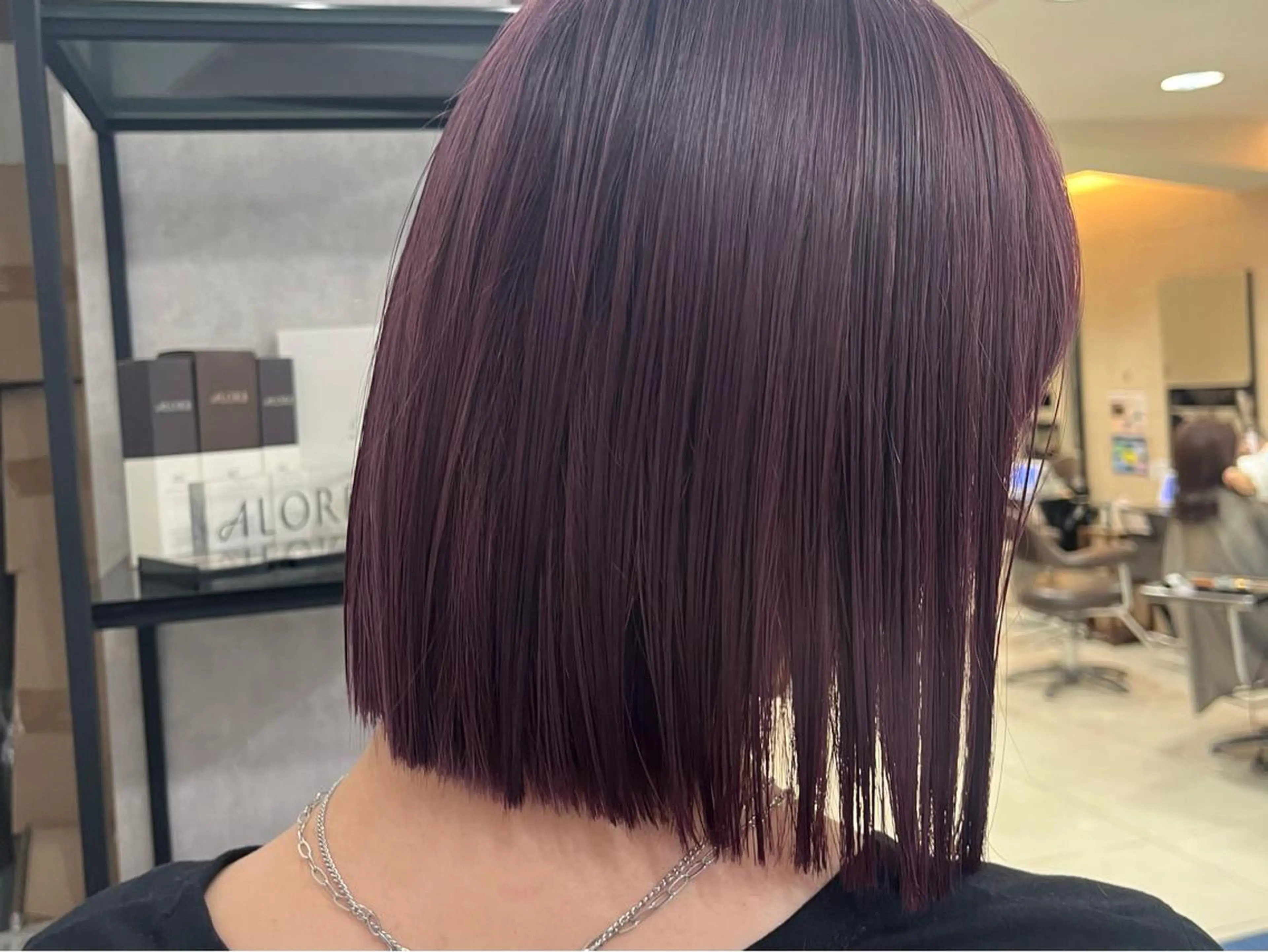 ミディアム ヘアアレンジ ハイライトカラー＆ ダブルカラー　田口のヘアスタイル