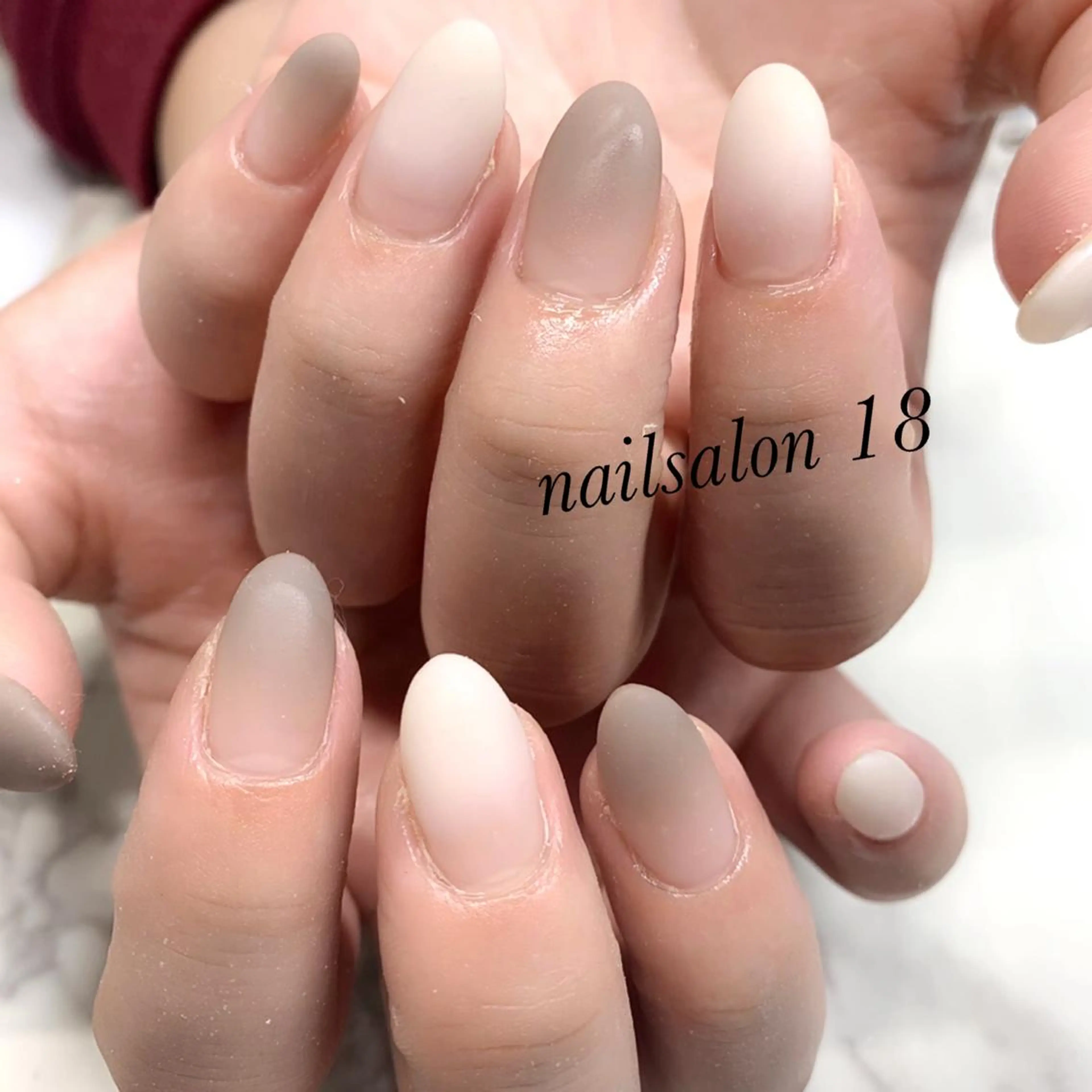 メンズ ネイル マットネイル ハンドネイル nail salon 18.のネイルデザイン