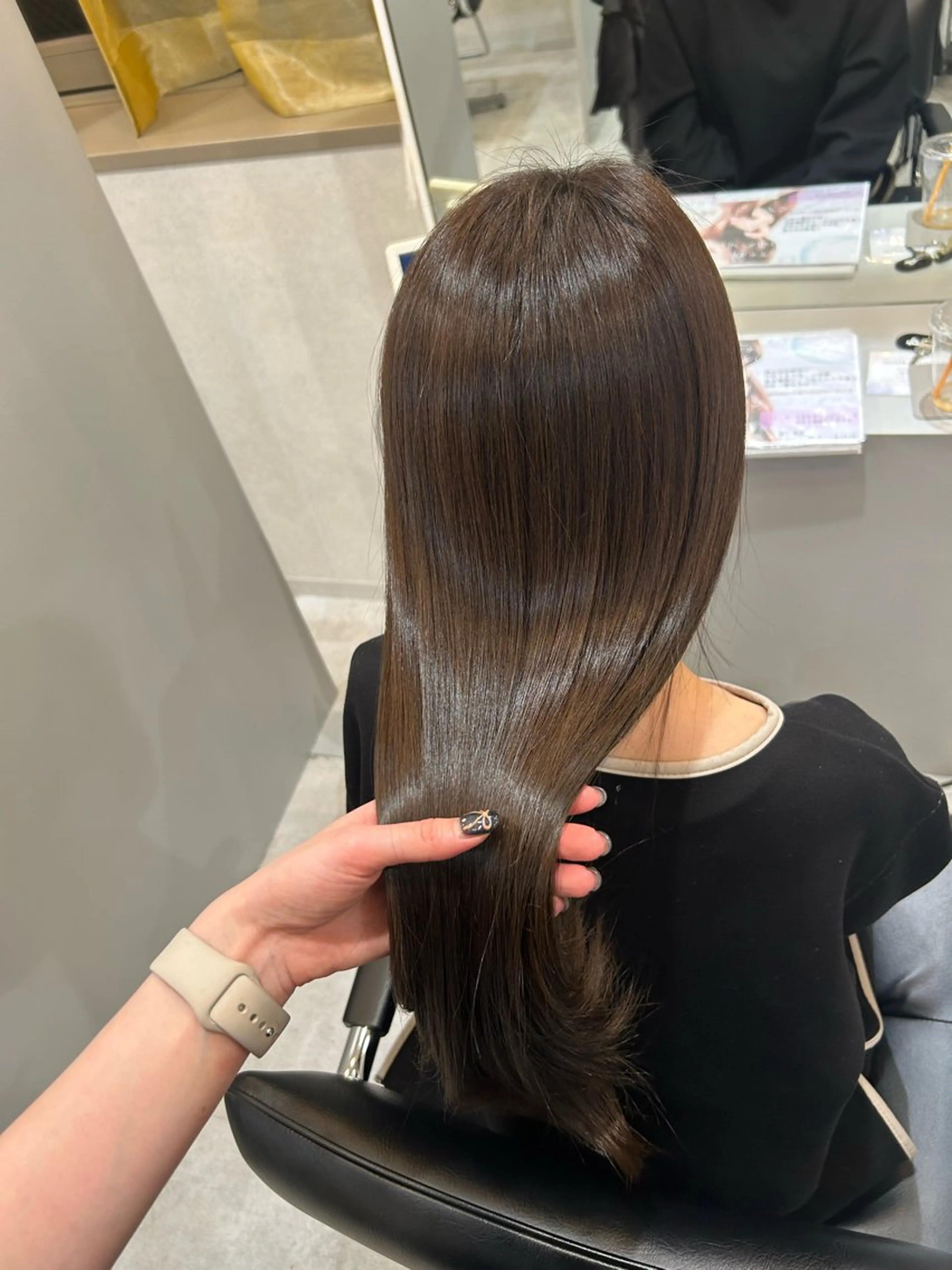ロング カラー 柔らかい縮毛矯正/ ボブ/北林のヘアスタイル