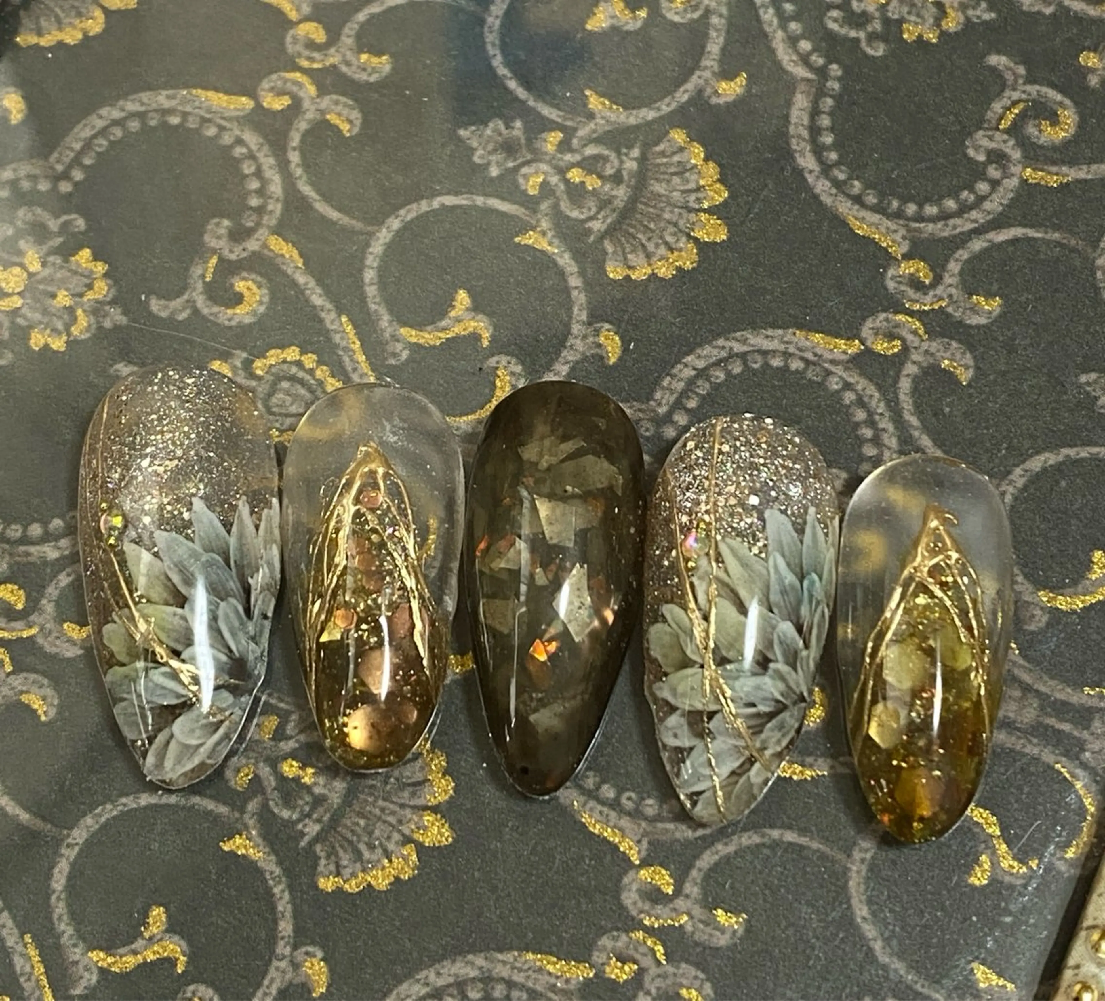 ネイル フラワーネイル 自宅ネイルサロン ♦️nuance♦️のネイルデザイン