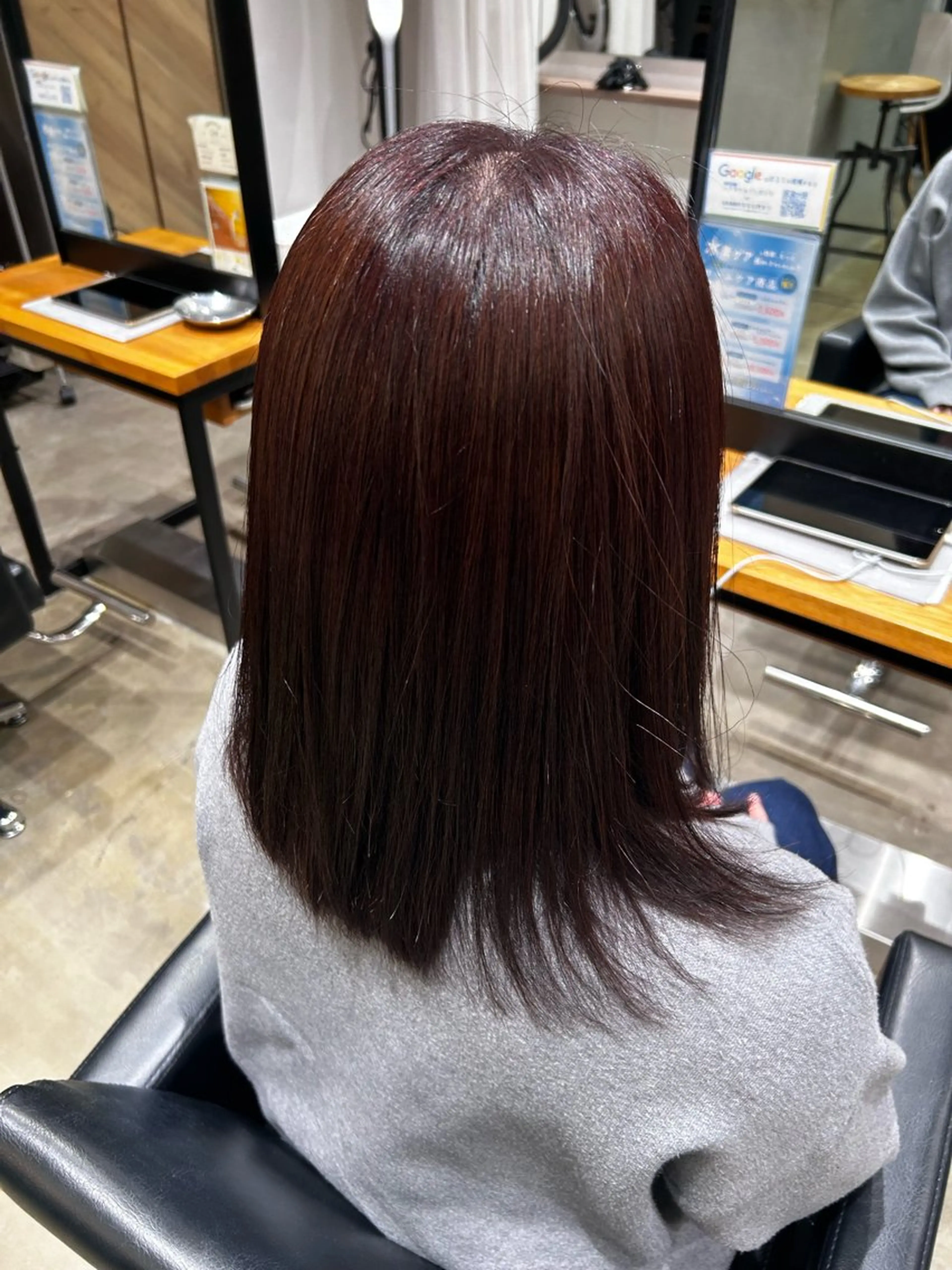 ミディアム カラー ブラウンカラー ヘアカラー くろだ かなのヘアスタイル