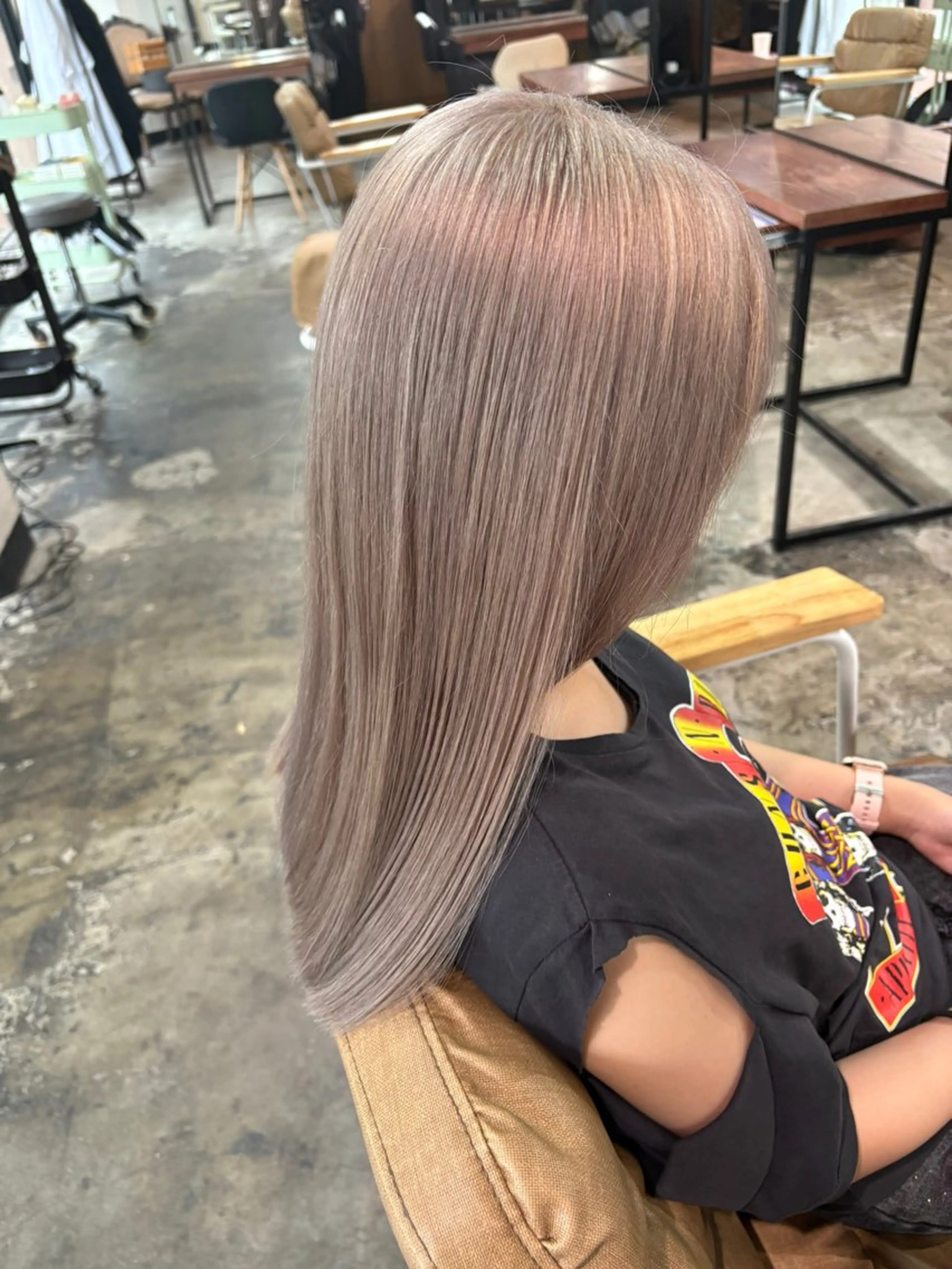 ロング カラー カット ヘアカラー トリートメント ロング料金無し ブリーチ/YUTOのヘアスタイル