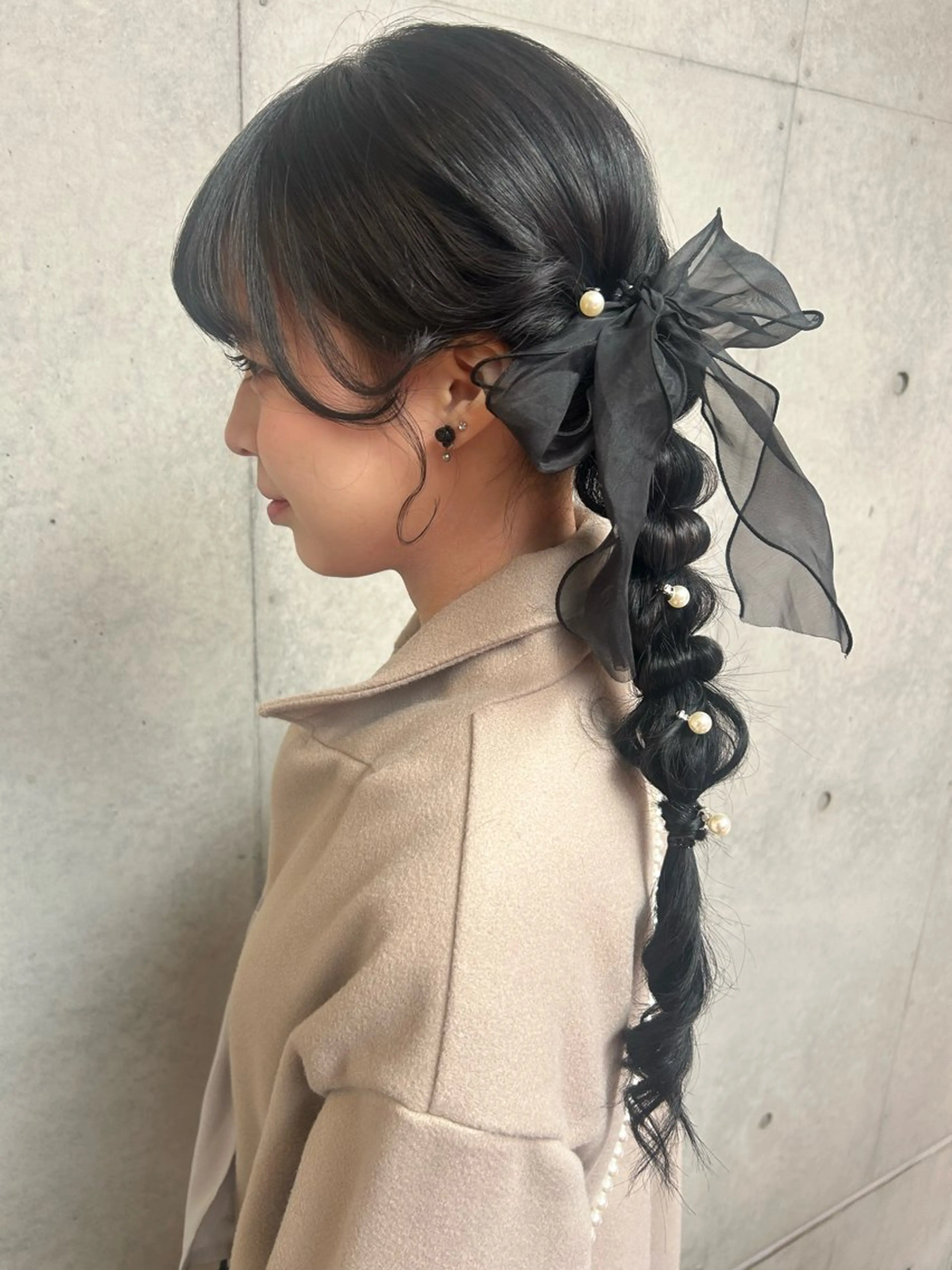 ロング ヘアアレンジ ヘアセット 勝野 麻美のヘアスタイル