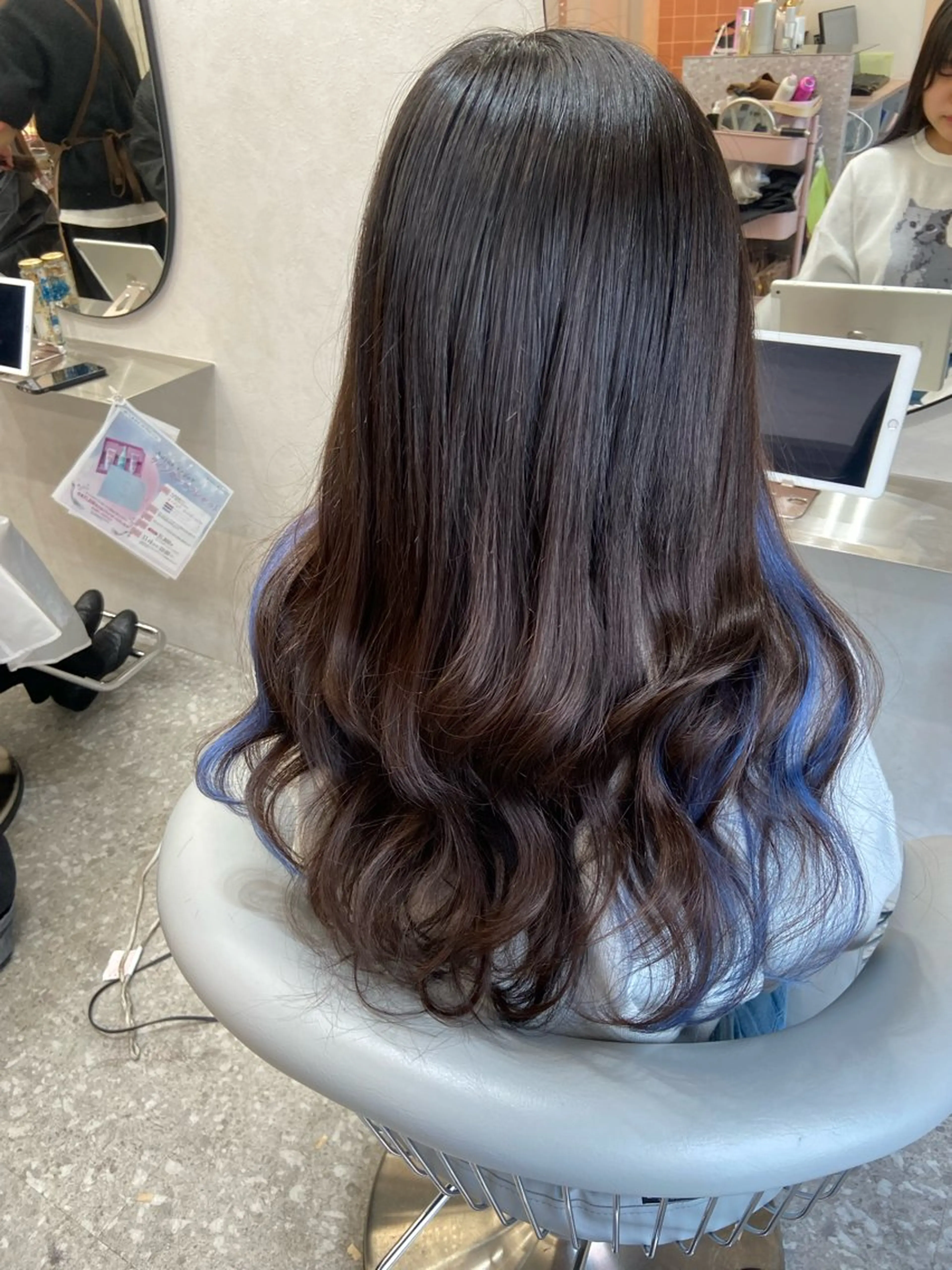 ロング シールエクステ エクステ 韓国風ヘア カット エクステ 新宿/韓国ヘア 中明度カラー/かやのヘアスタイル