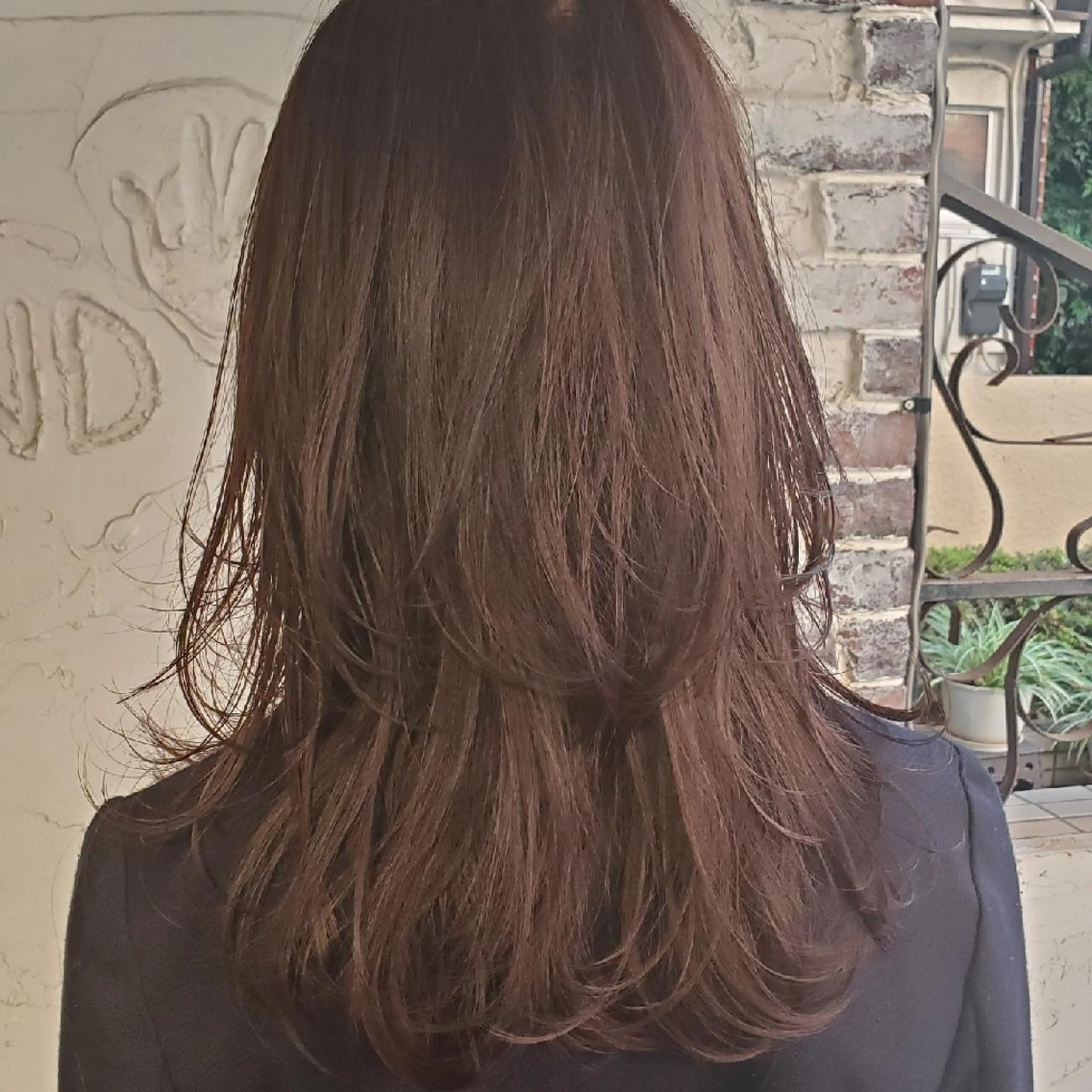 カラー セミロング カット ヘアカラー トリートメント フリーランス所属・韓国ヘア レイヤー くびれヘアMATSUのヘアスタイル