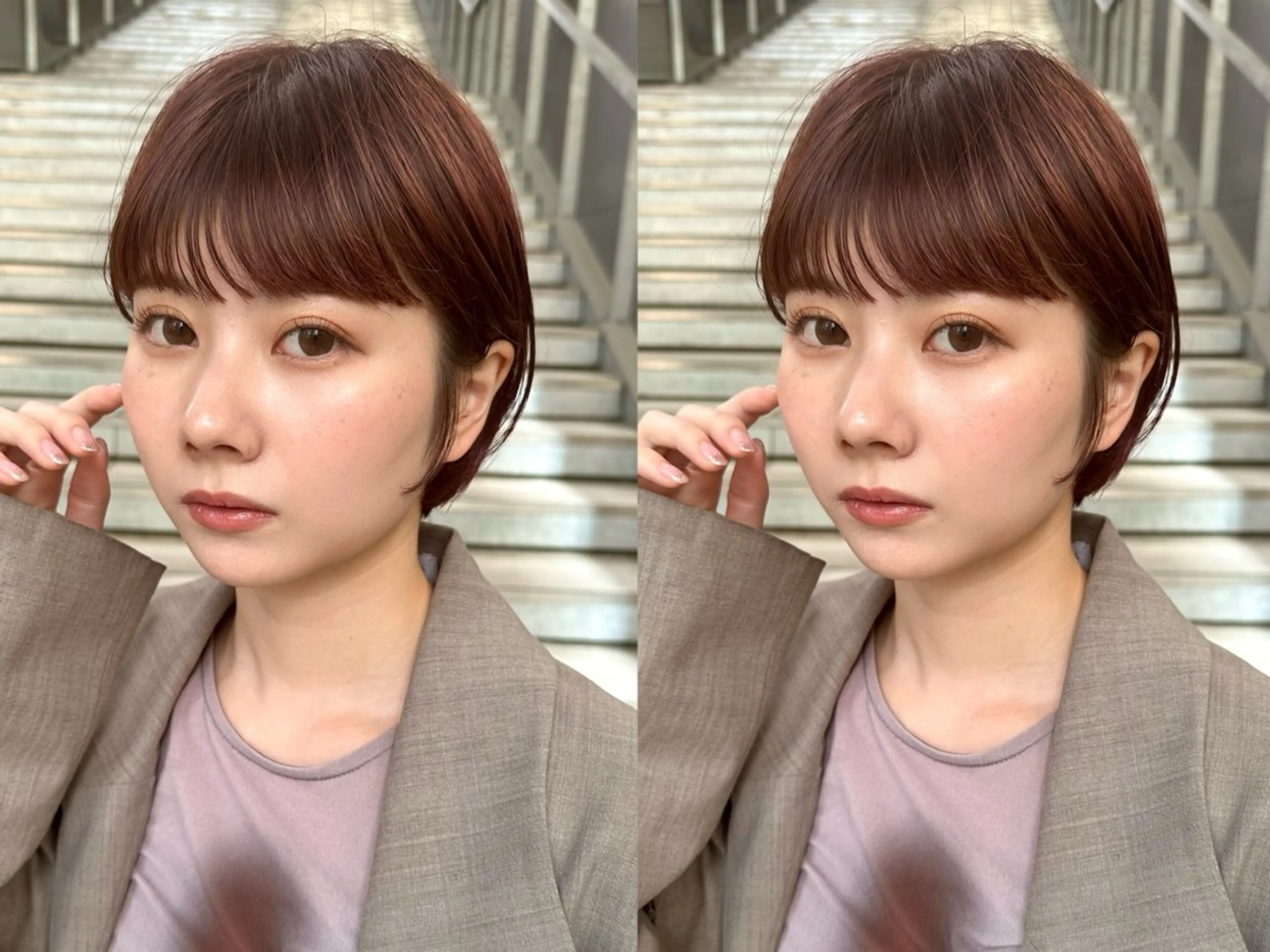 ショート カット ヘアカラー 骨格診断で絶対可愛い ✨丸みショート✨凌弥のヘアスタイル