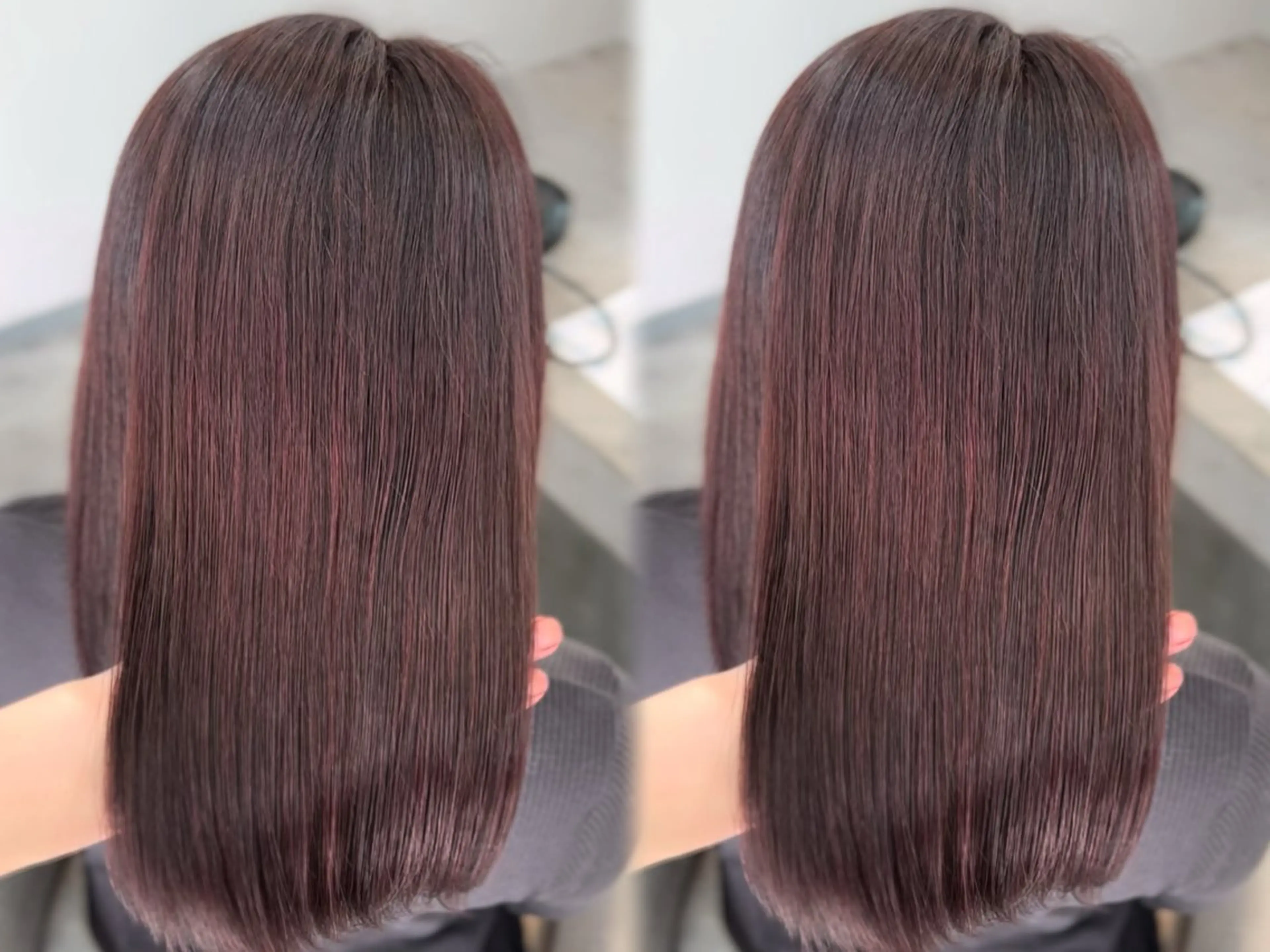 カラー カシス 透明感カラー レッドカラー カット ヘアカラー mimi☪️ 艶髪髪質改善/メンズのヘアスタイル