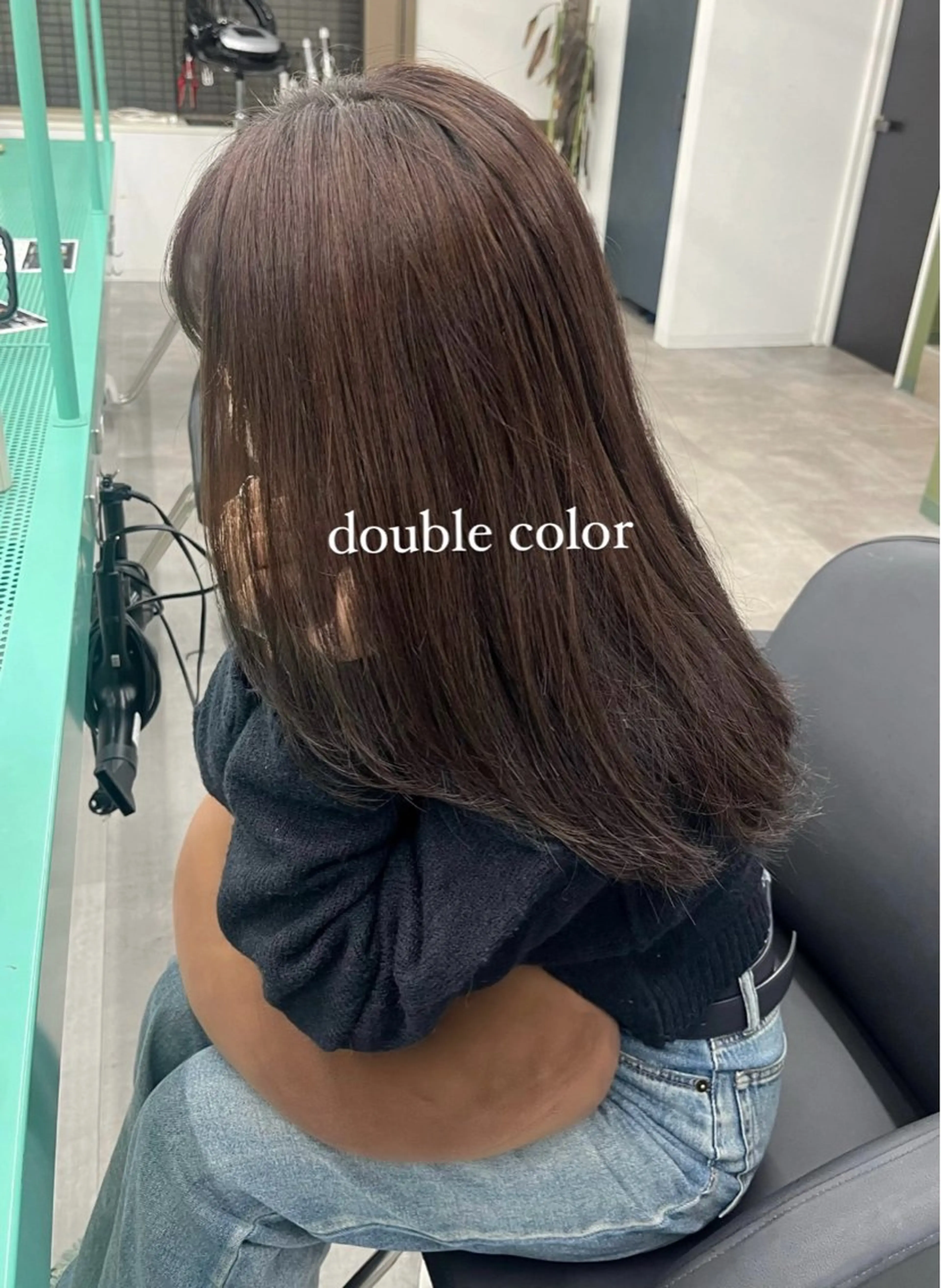 ミディアム ヘアカラー トリートメント Miyu🌊/海外 風ハイライトのヘアスタイル