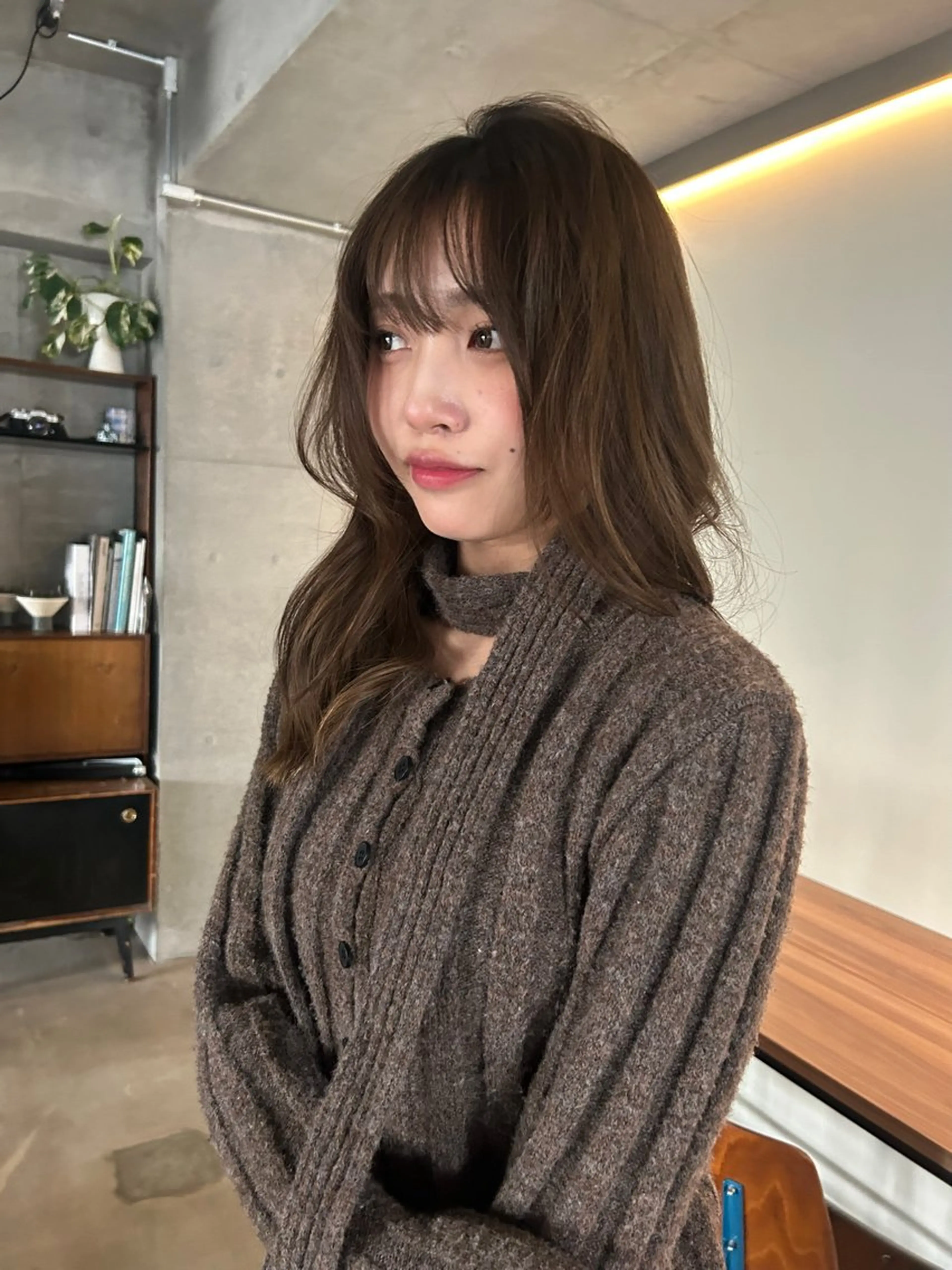 セミロング カラー 韓国ボブ/レイヤー ボブ/ EMIRIのヘアスタイル