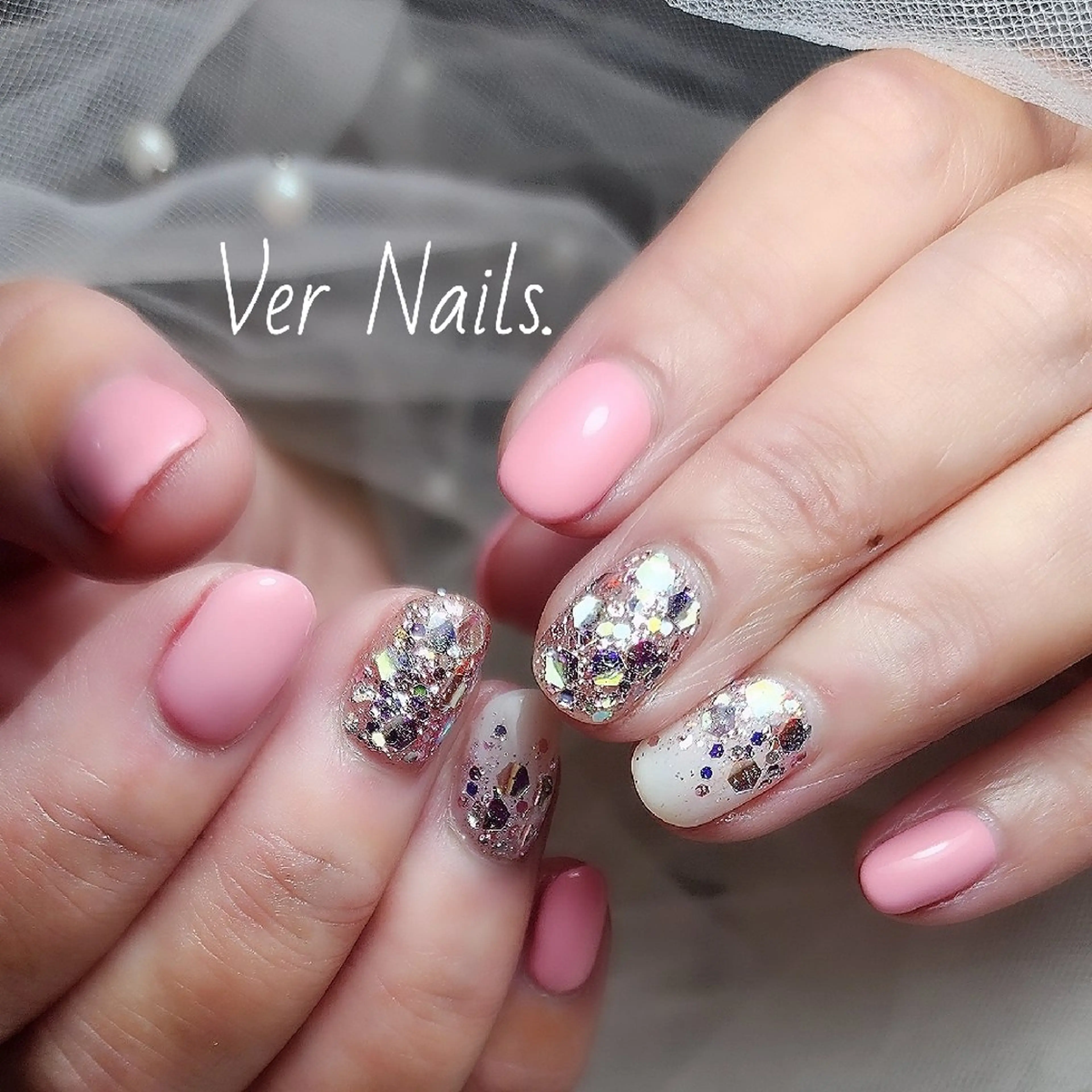 ネイル ホログラムネイル ワンカラーネイル ハンドネイル Ver  Nails.のその他イメージ