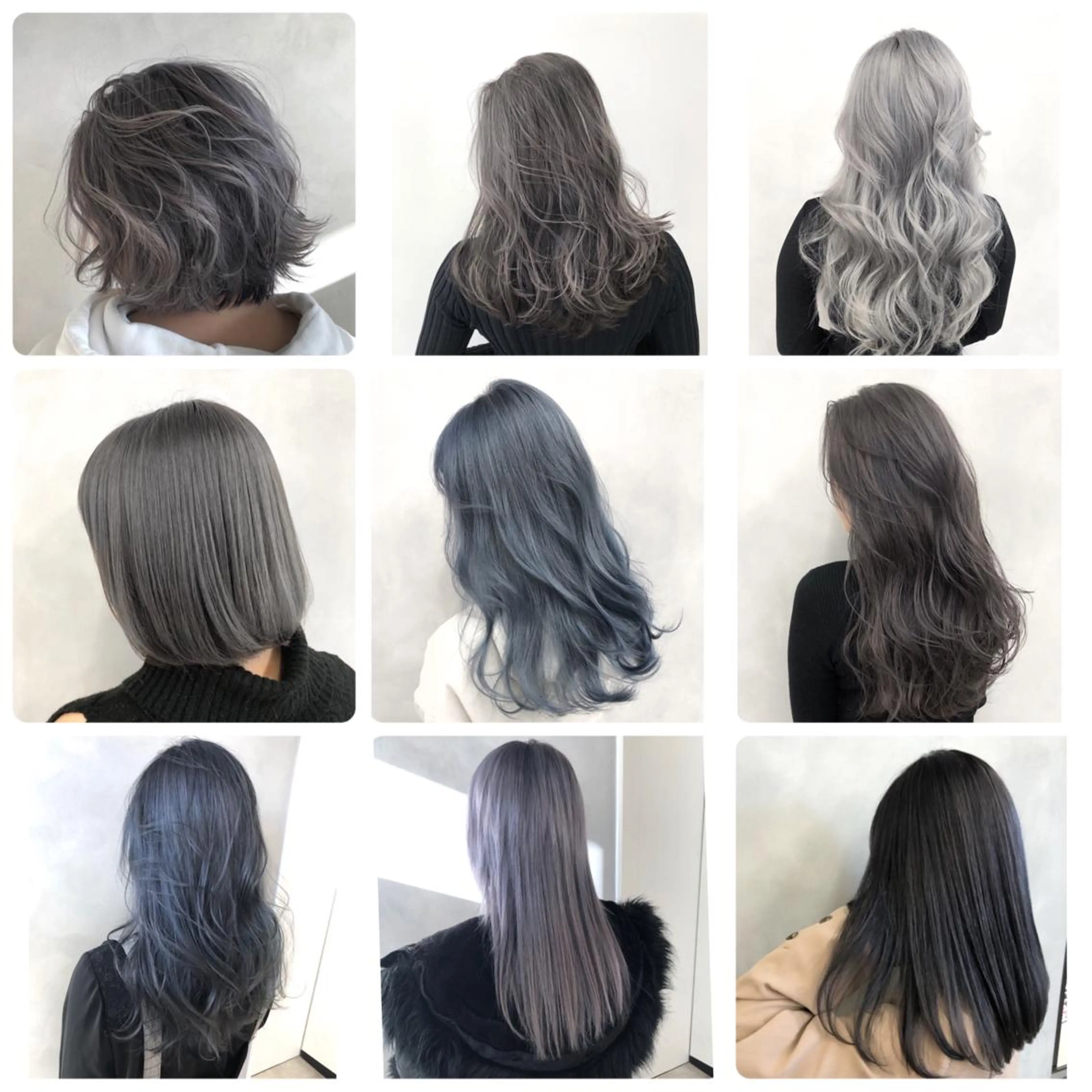 ミディアム カラー グレージュ シルバー 艶ハイトーンブリーチ 🌈小林侑雅のヘアスタイル