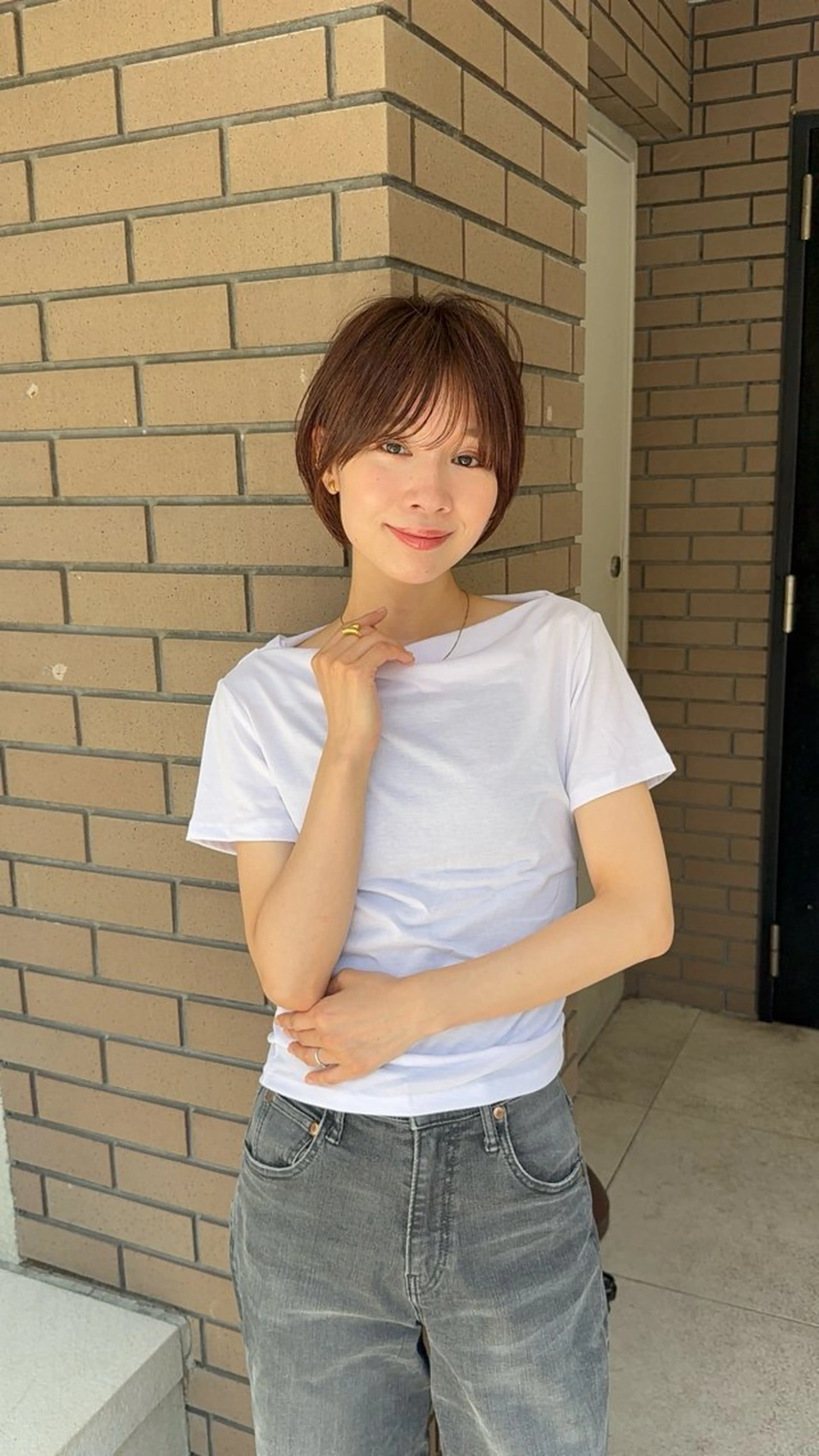 ショート カラー 年齢悩みを全て解消/ 白髪と癖毛　松本雄光のヘアスタイル