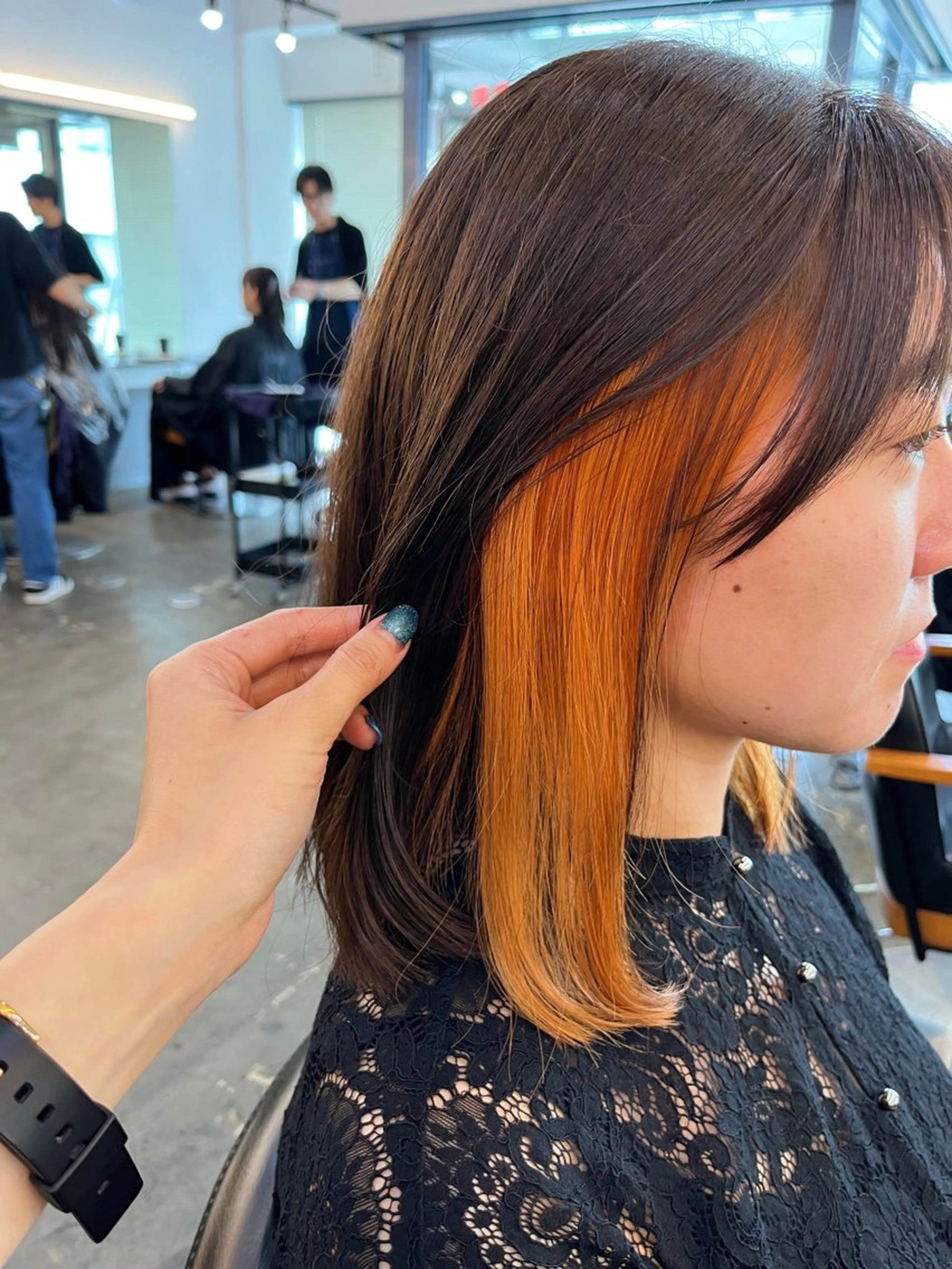 ミディアム カラー ヘアカラー トリートメント 🌛ダブルカラー 🌜SAYAKAのヘアスタイル