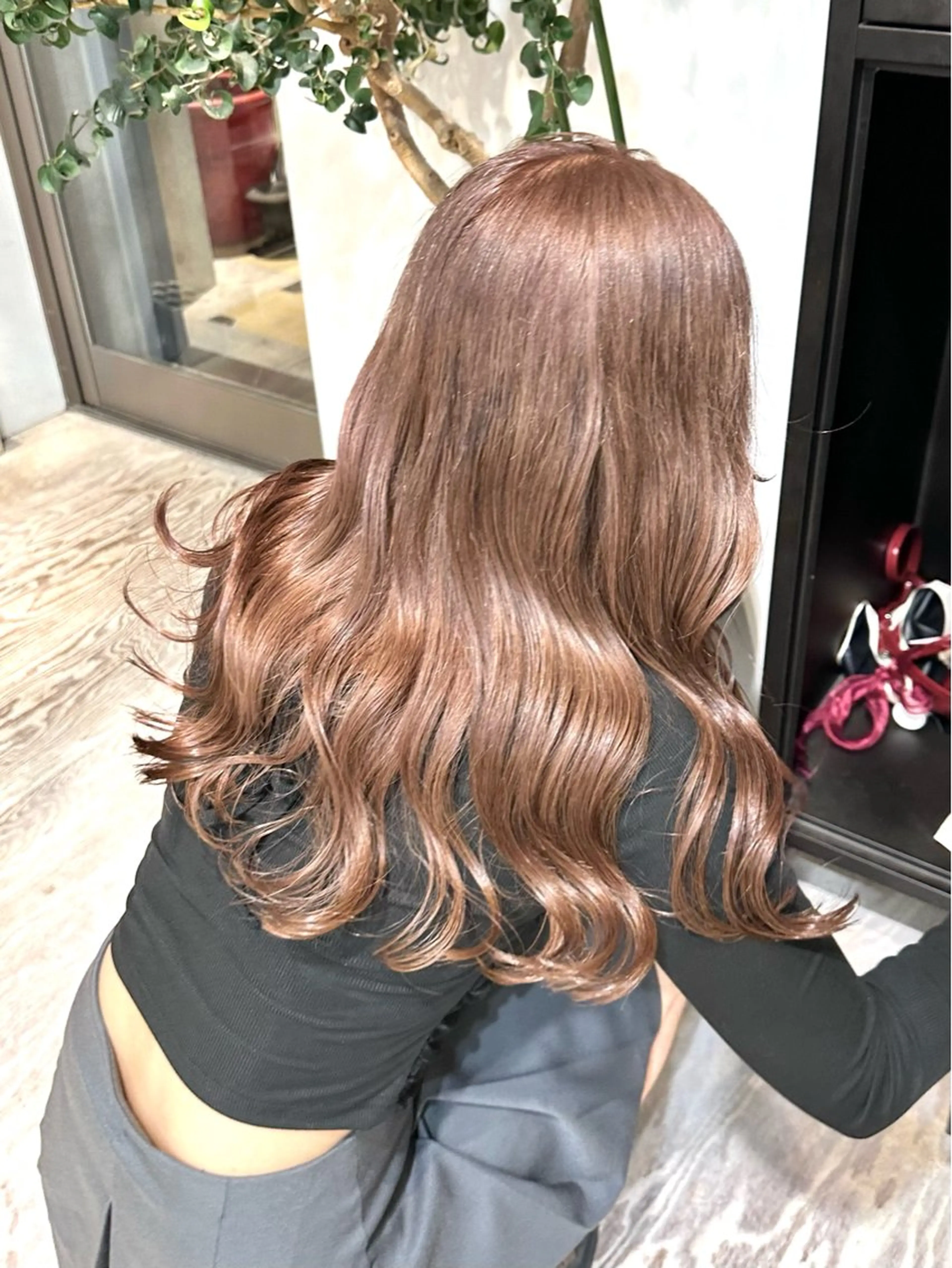 ロング ヘアカラー トリートメント ササキカズマ〻透明感 〻色落ち〻赤み消しのヘアスタイル