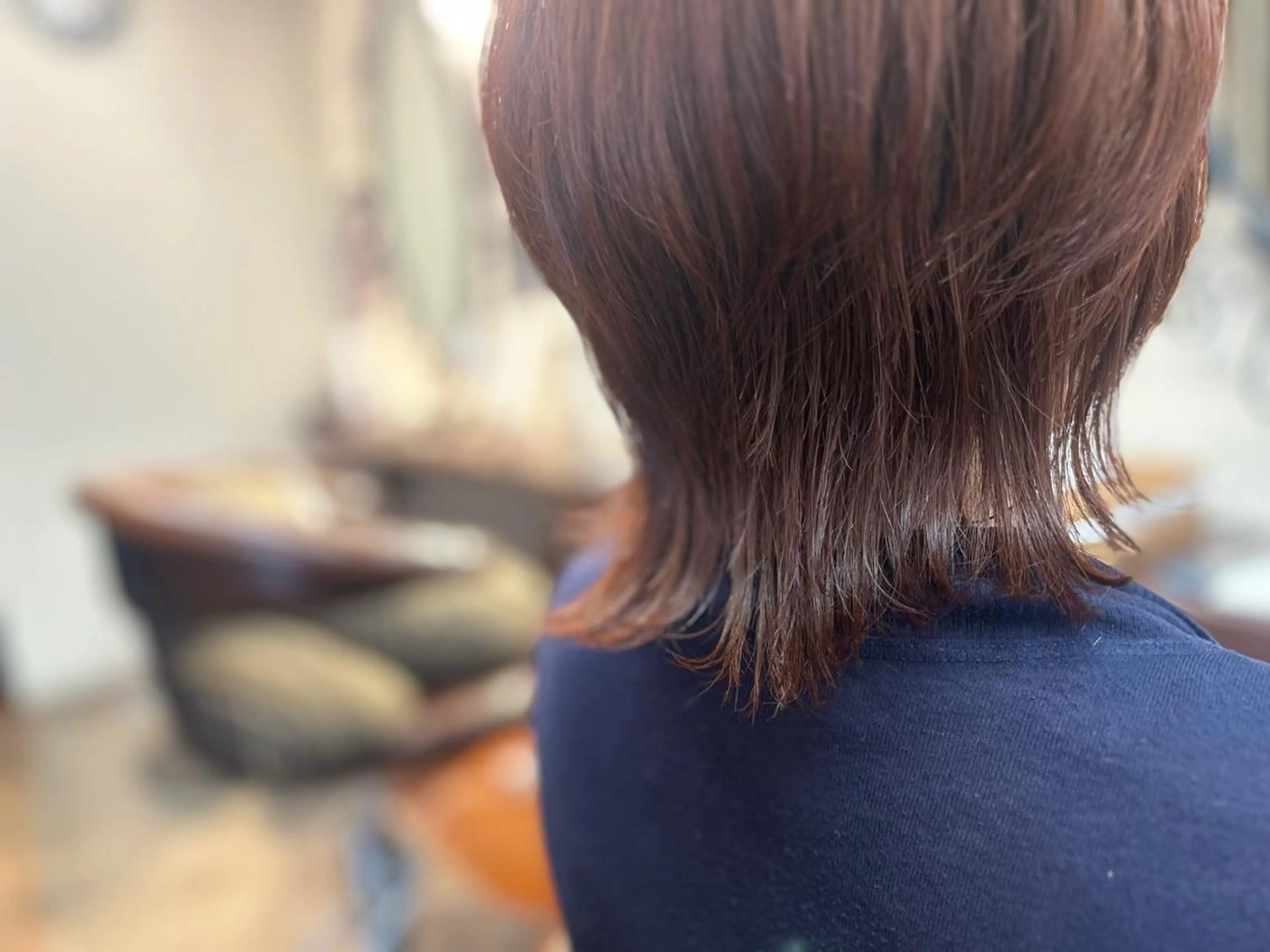 ミディアム ウルフカット 【髪質改善】ena 縮毛矯正/落合/新宿のヘアスタイル