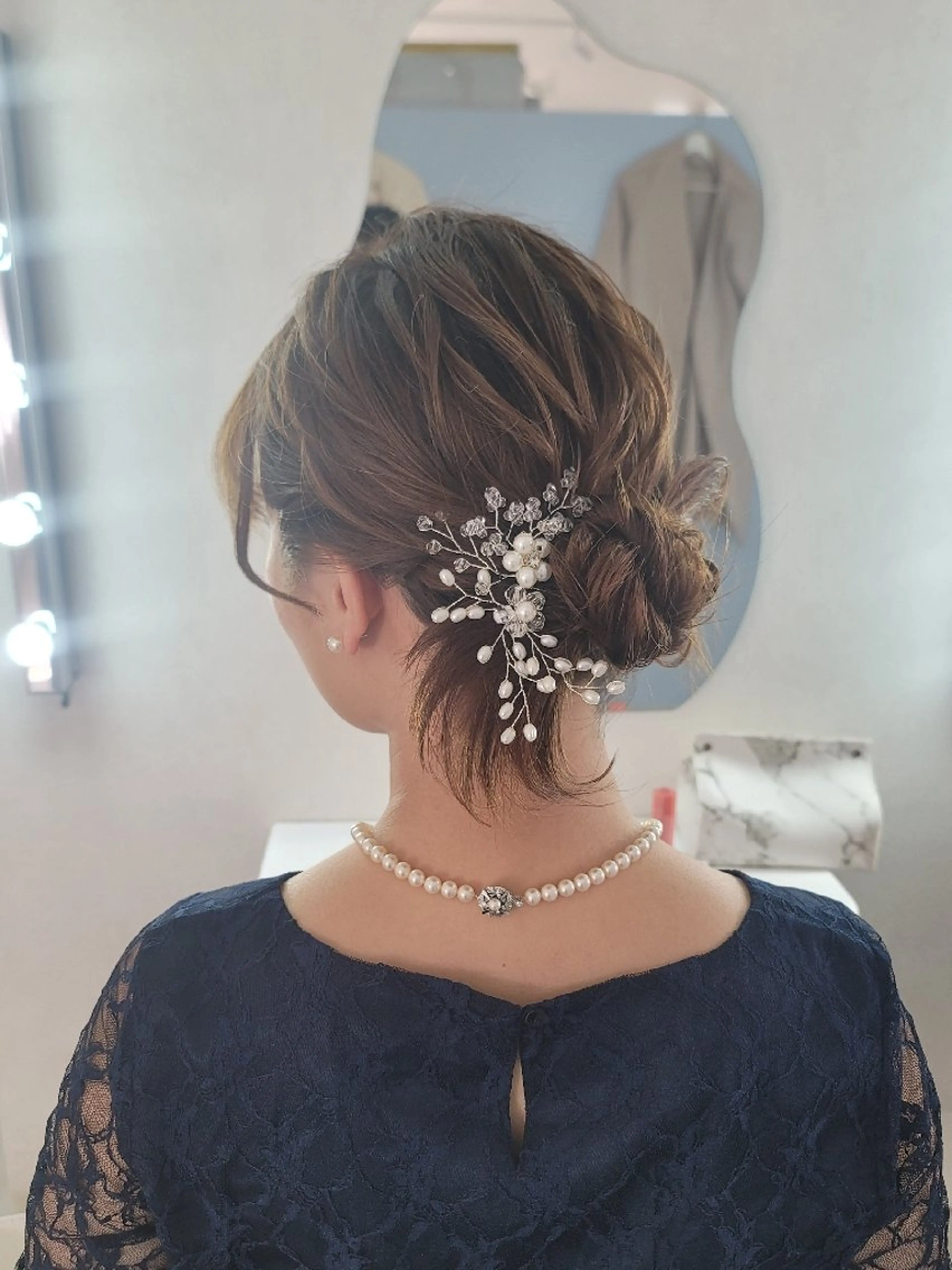 ミディアム ヘアアレンジ ヘアセット 渥美 寿美翔のヘアスタイル