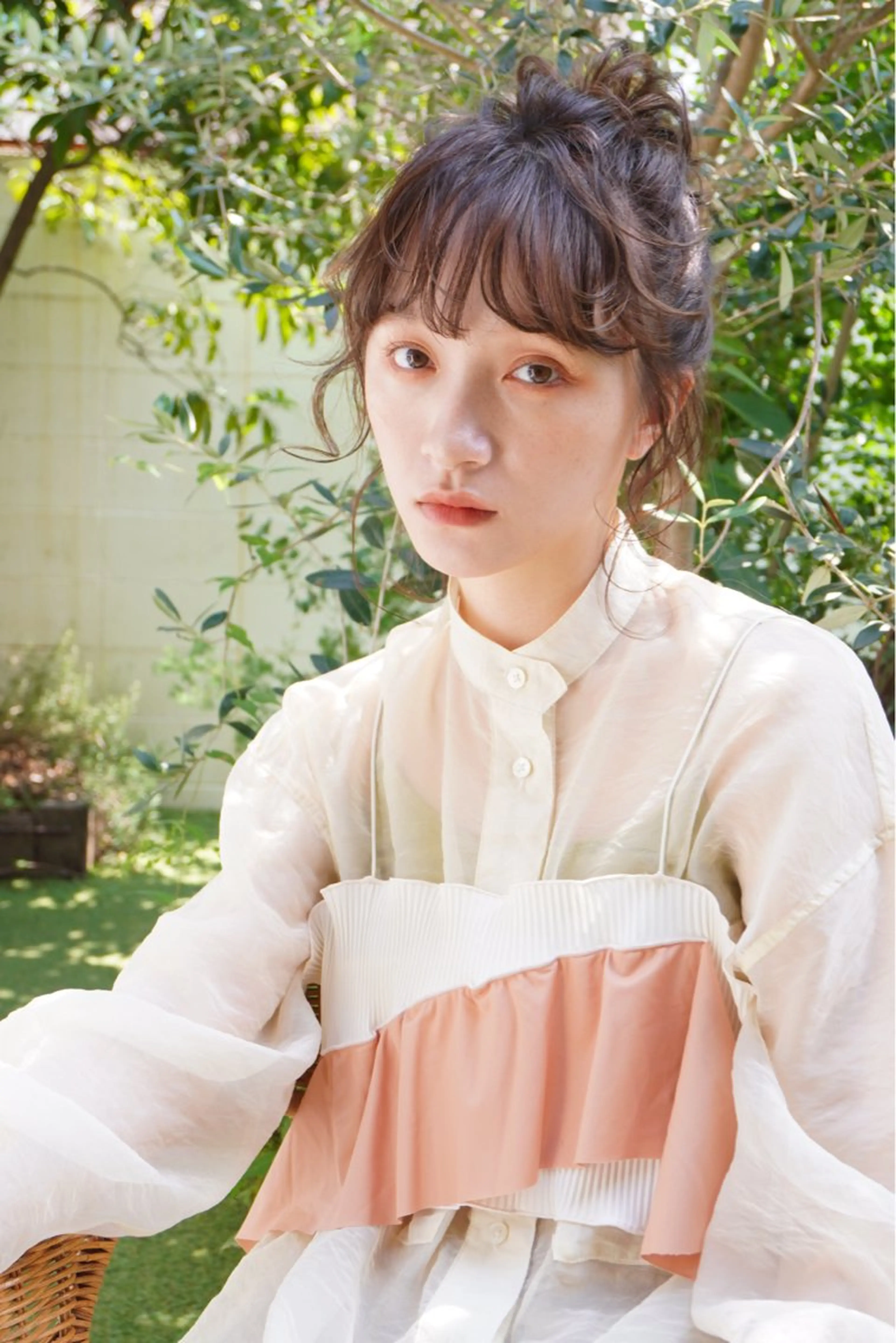 セミロング ヘアアレンジ 谷町/Le'a /竹原しおなのヘアスタイル