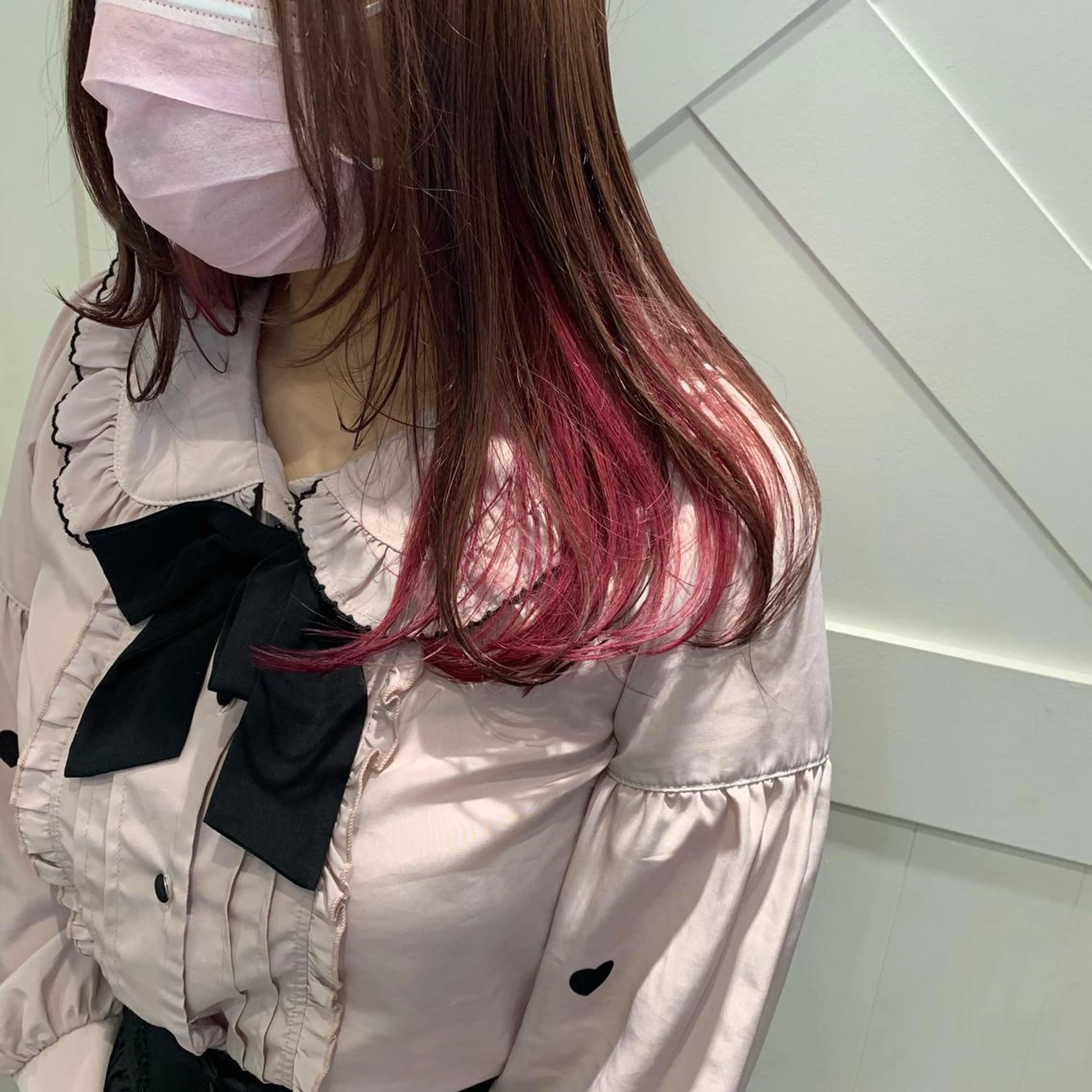 個性的インナーカラー💙の写真