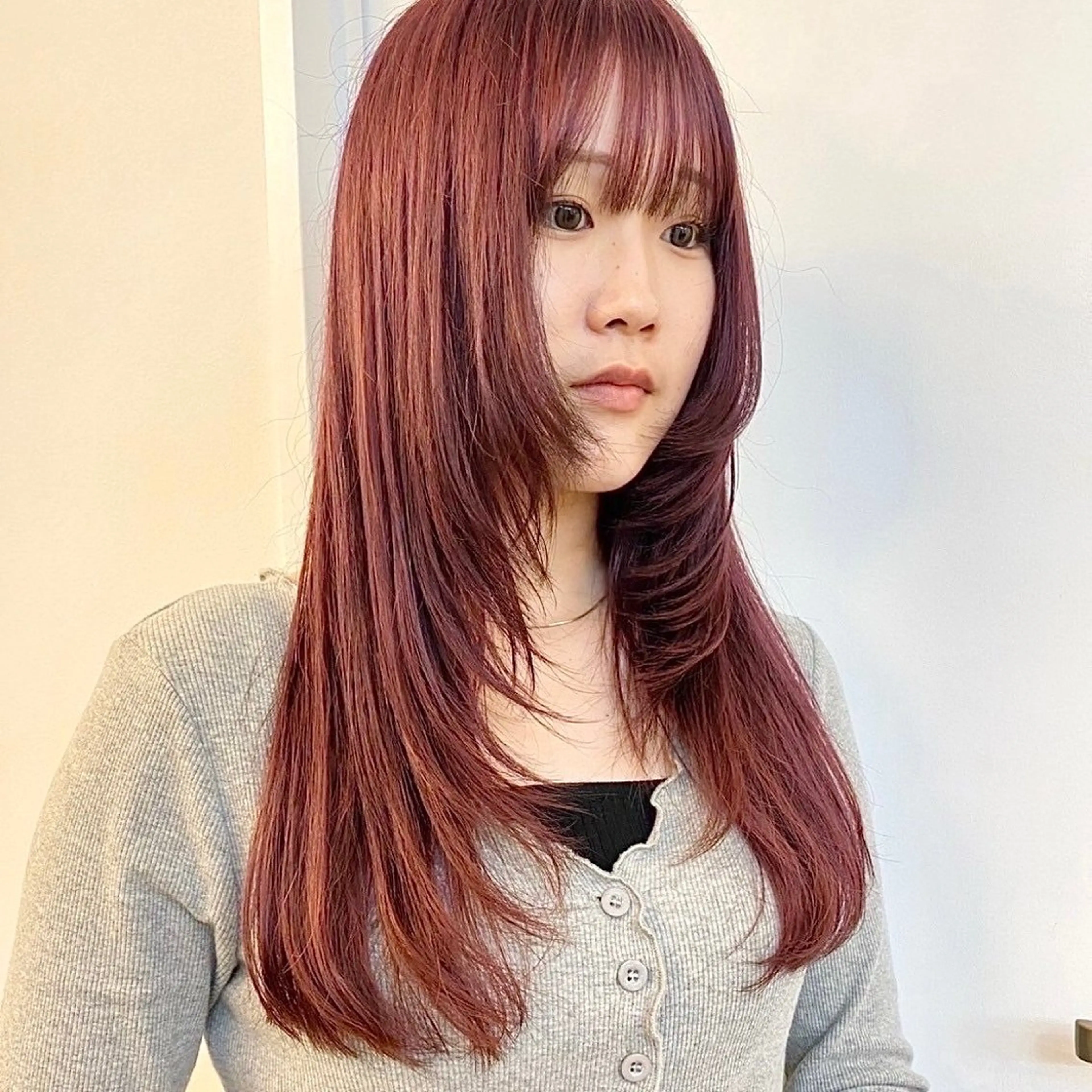 ロング カラー 🍒中川葵久美🍒 レイヤー/メンズのヘアスタイル