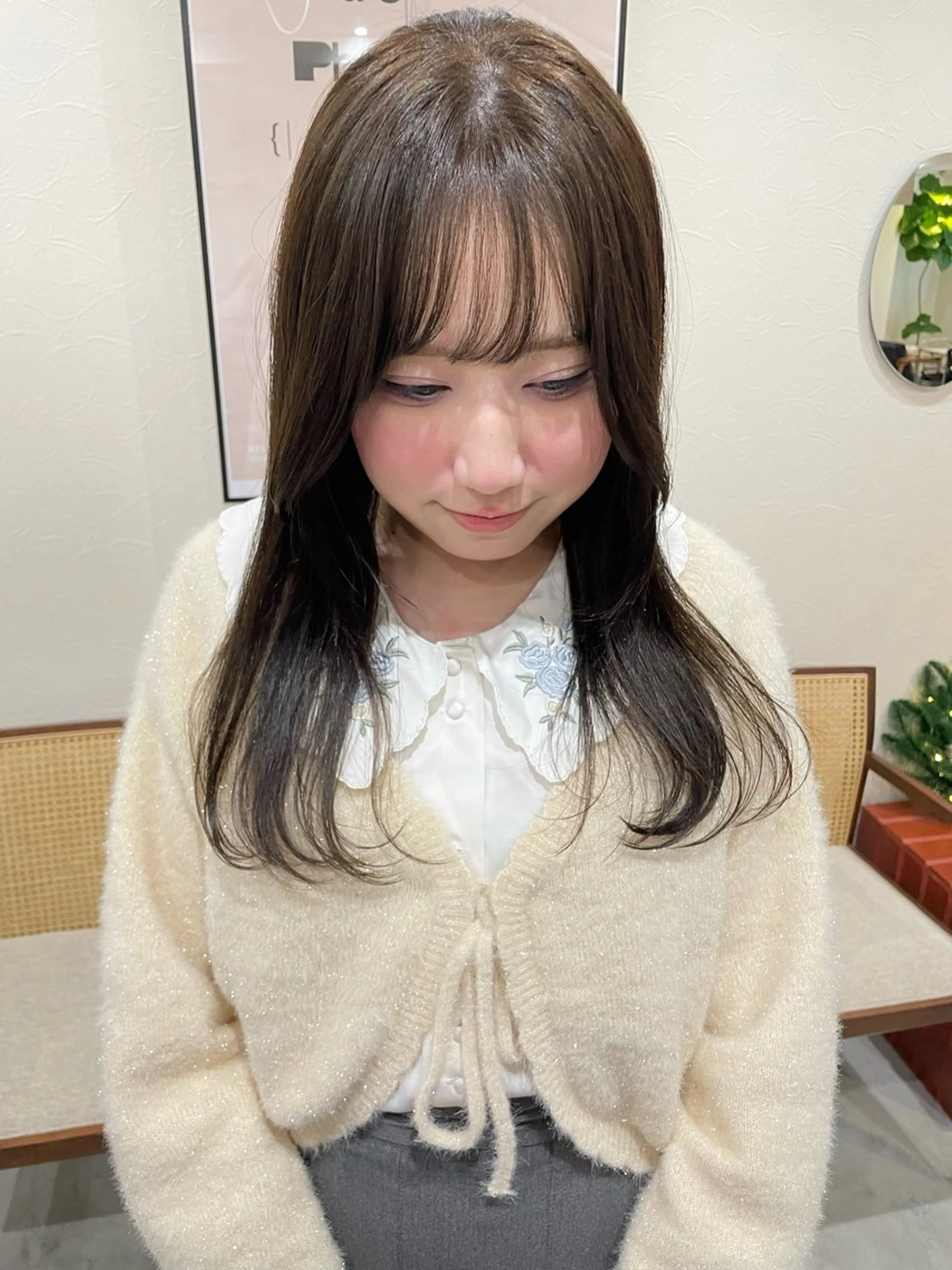 【12月minimo限定🌷】ワンカラー+シャンプーブロー🫧/暖色カラー🧣の写真