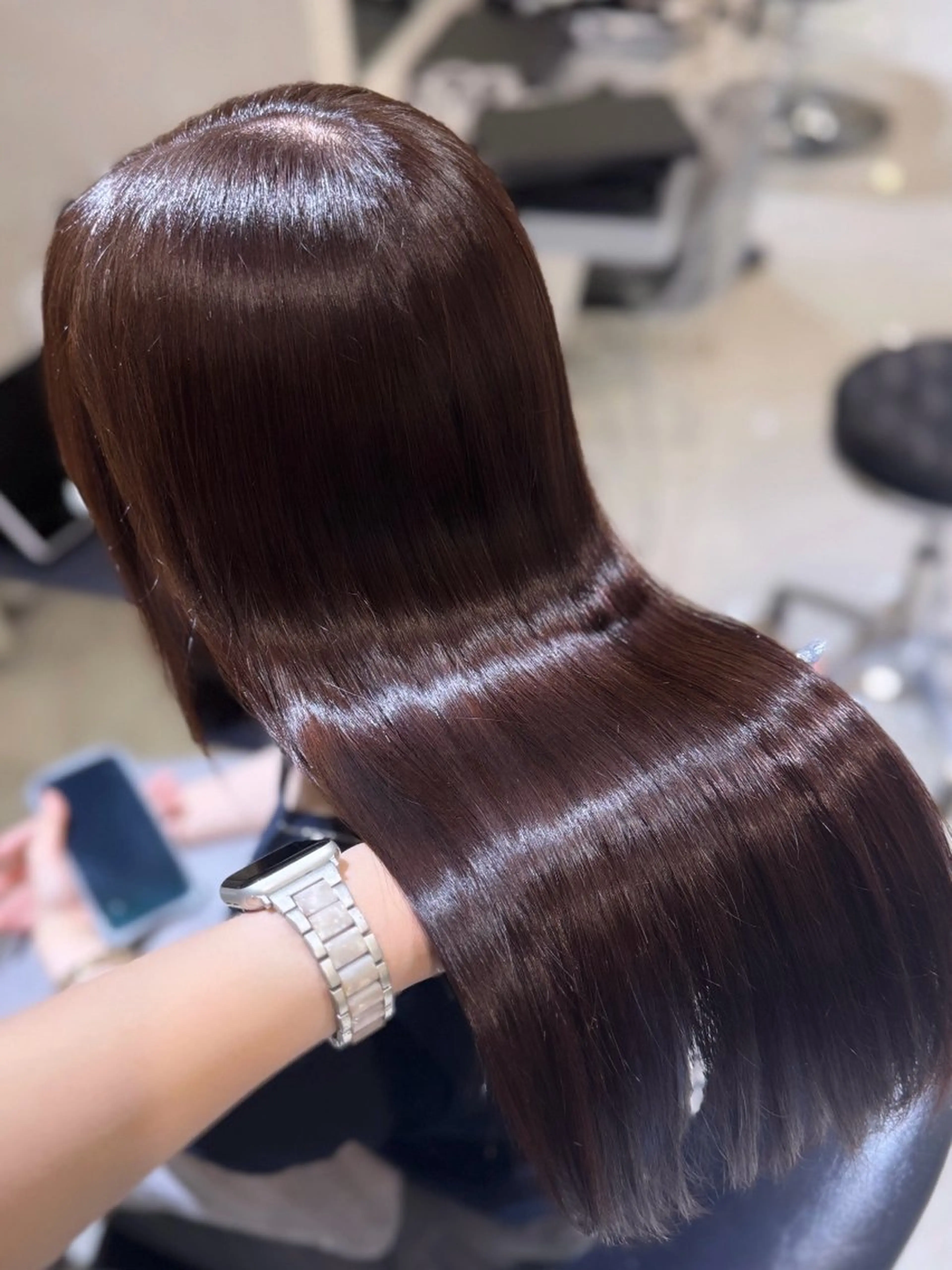 ロング カラー ヘアカラー トリートメント 🐈‍⬛カチモリ/暖 色/𝐌𝐢𝐤𝐮のヘアスタイル