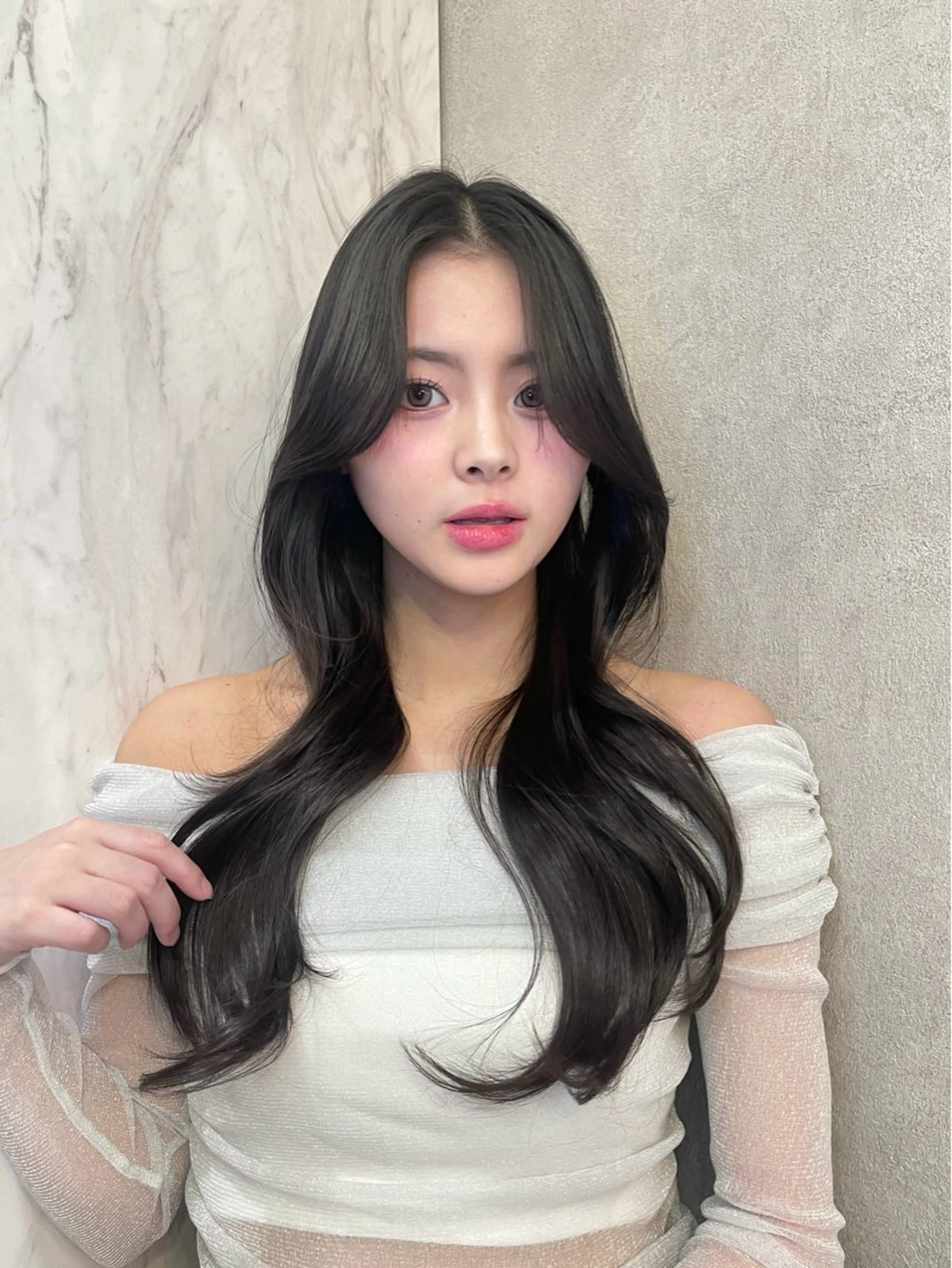 ロング カラー ハイレイヤー レイヤーカット ハッシュカット/ 艶カラー/RIN🩶のヘアスタイル