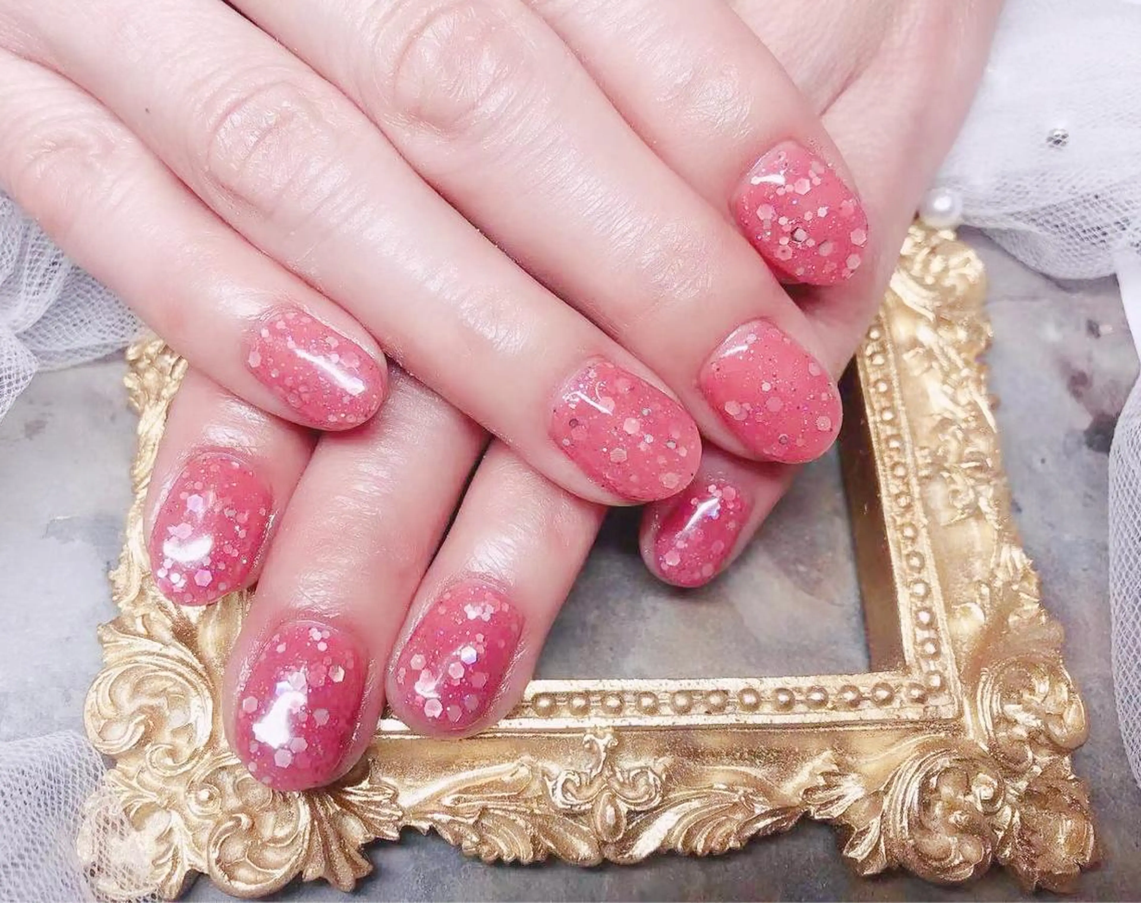 ネイル ハンドネイル マジック ミラーのネイルデザイン