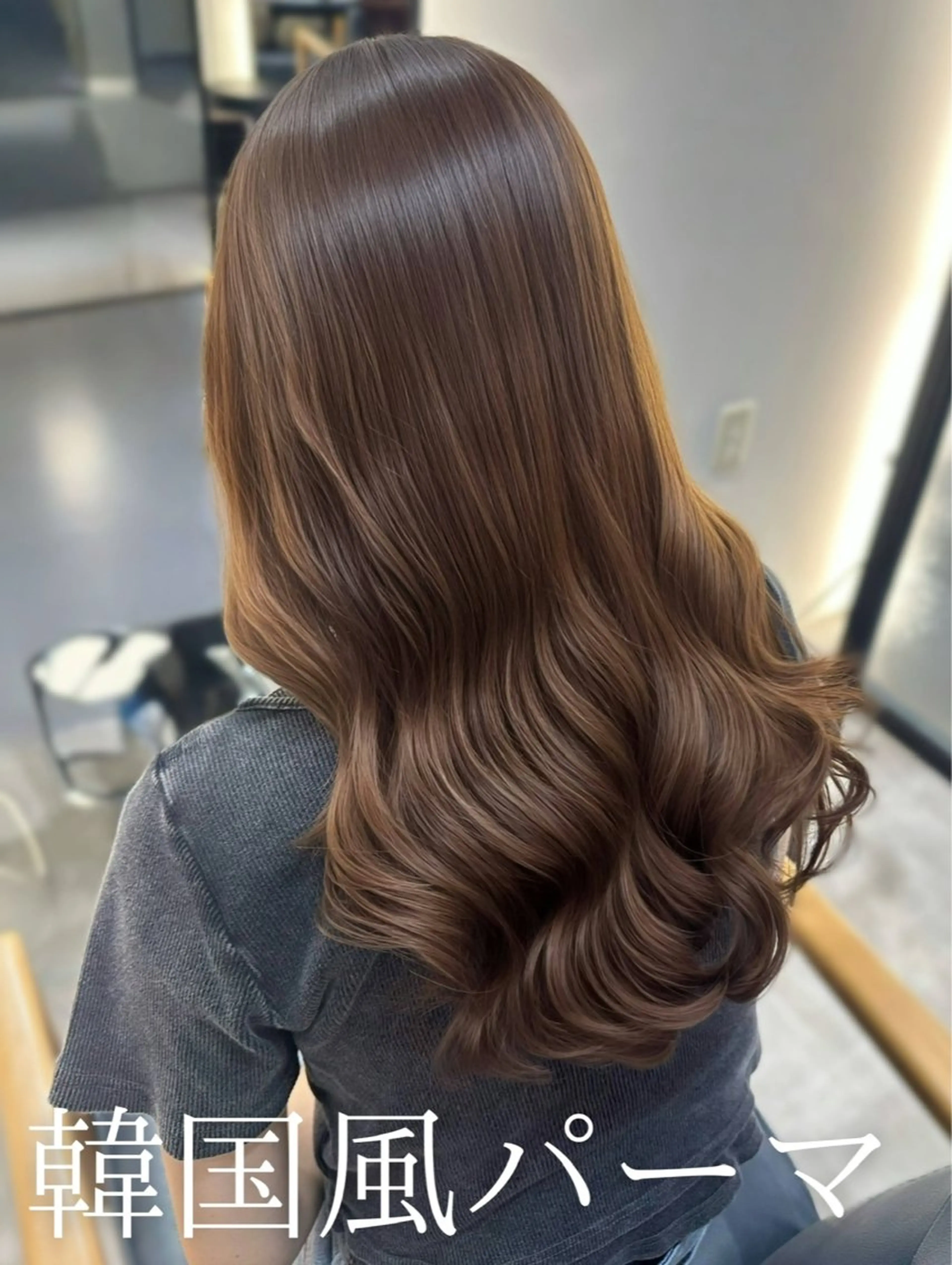 セミロング パーマ 韓国風パーマ/ 韓国ヘア/大森千寛のヘアスタイル