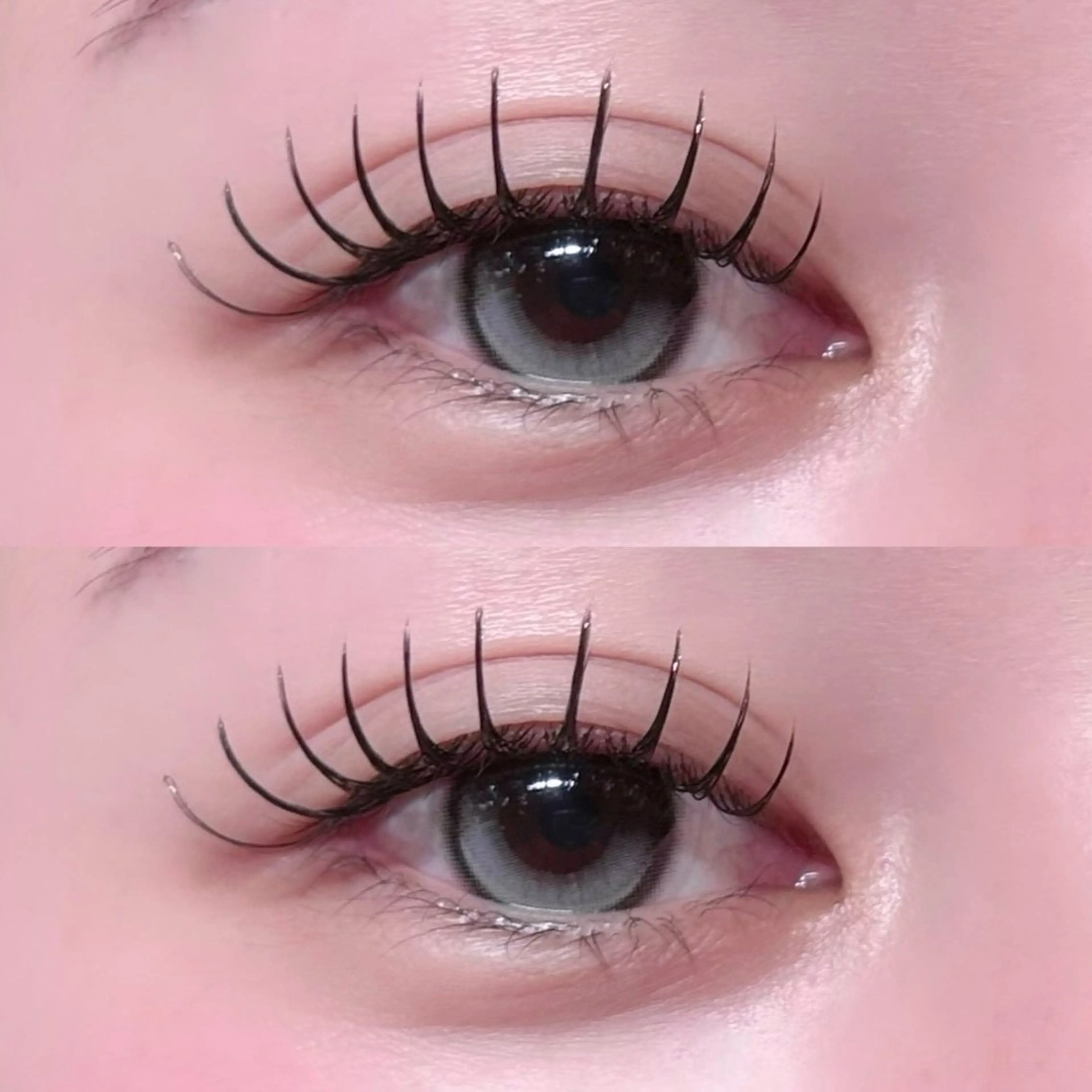 マツエク・マツパ Dカール フラットラッシュ ナチュラル マツエク 🎀束感/上下エク/ 𝙍𝙐𝘼 🎀のマツエク・マツパデザイン