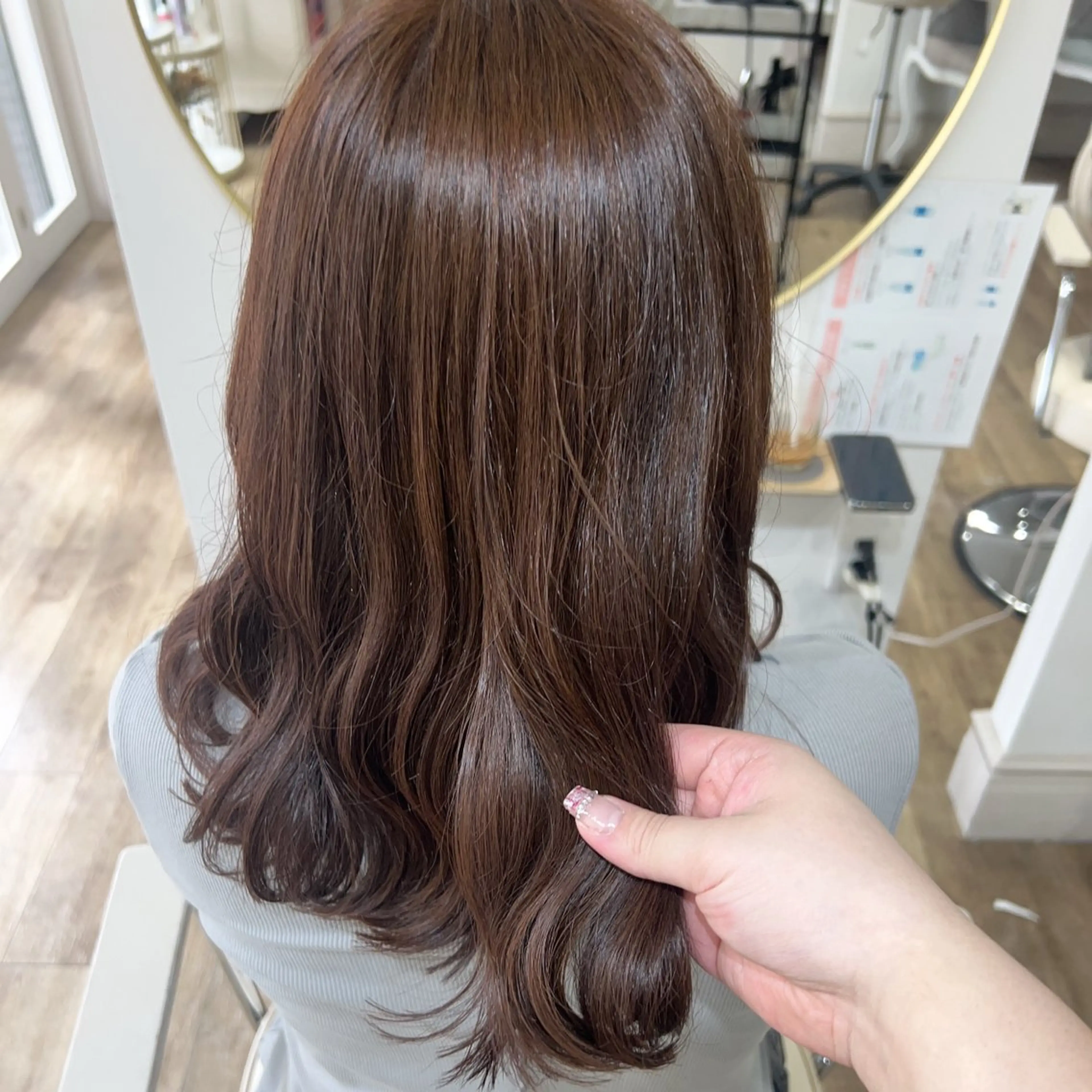 ロング カラー スズナ♡オリーブ/ 透明感カラー🍀♡のヘアスタイル